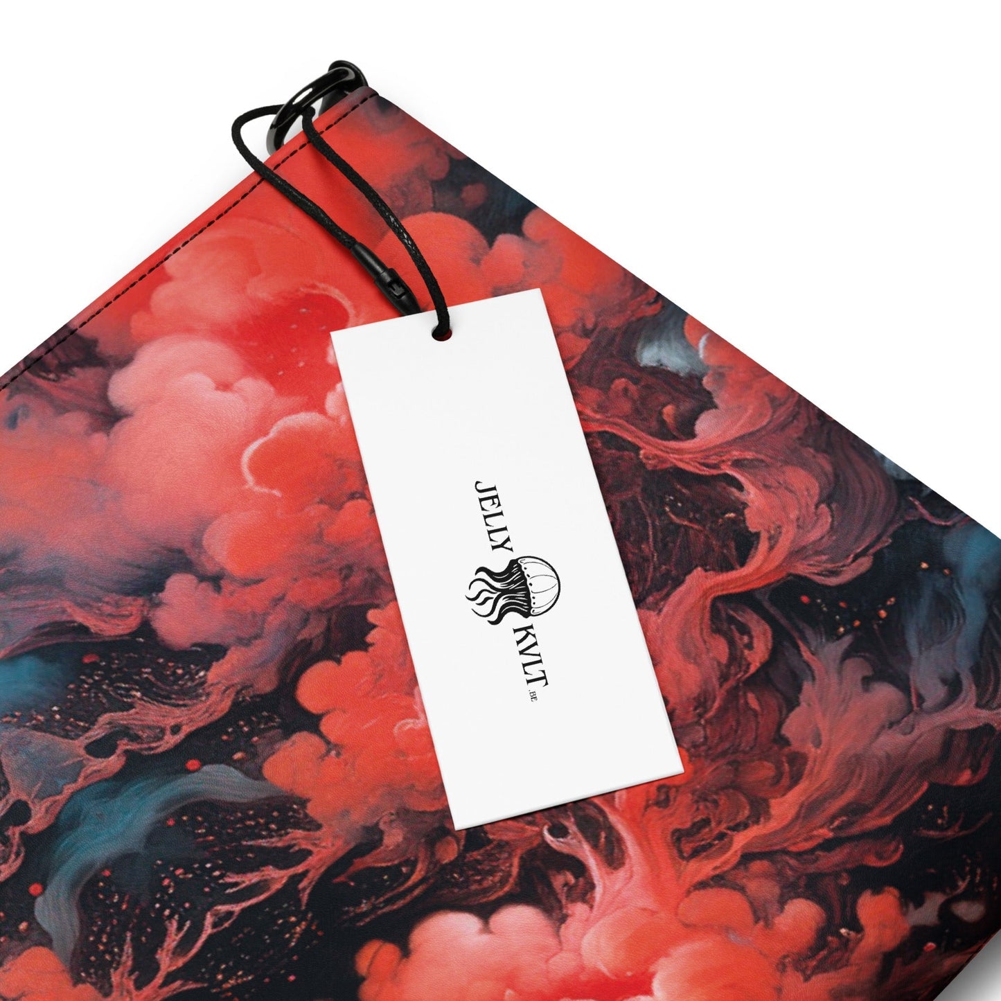 Crossbody bag Ethereal Crimson Flow - Dark - by Jelly Kvlt