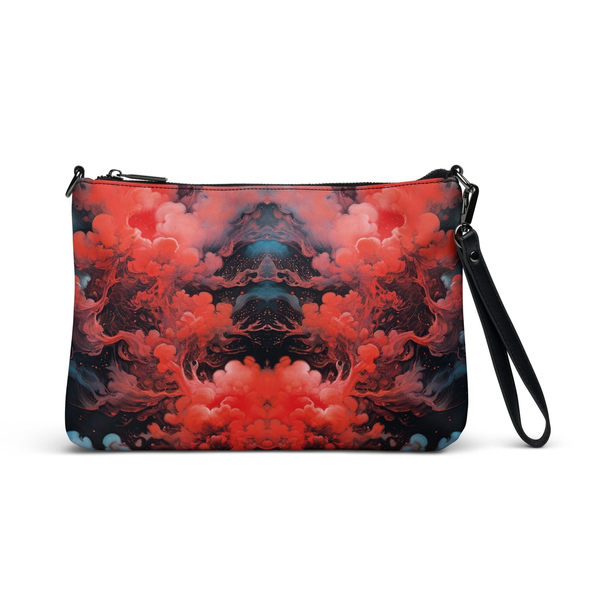 Crossbody bag Ethereal Crimson Flow - Dark - by Jelly Kvlt