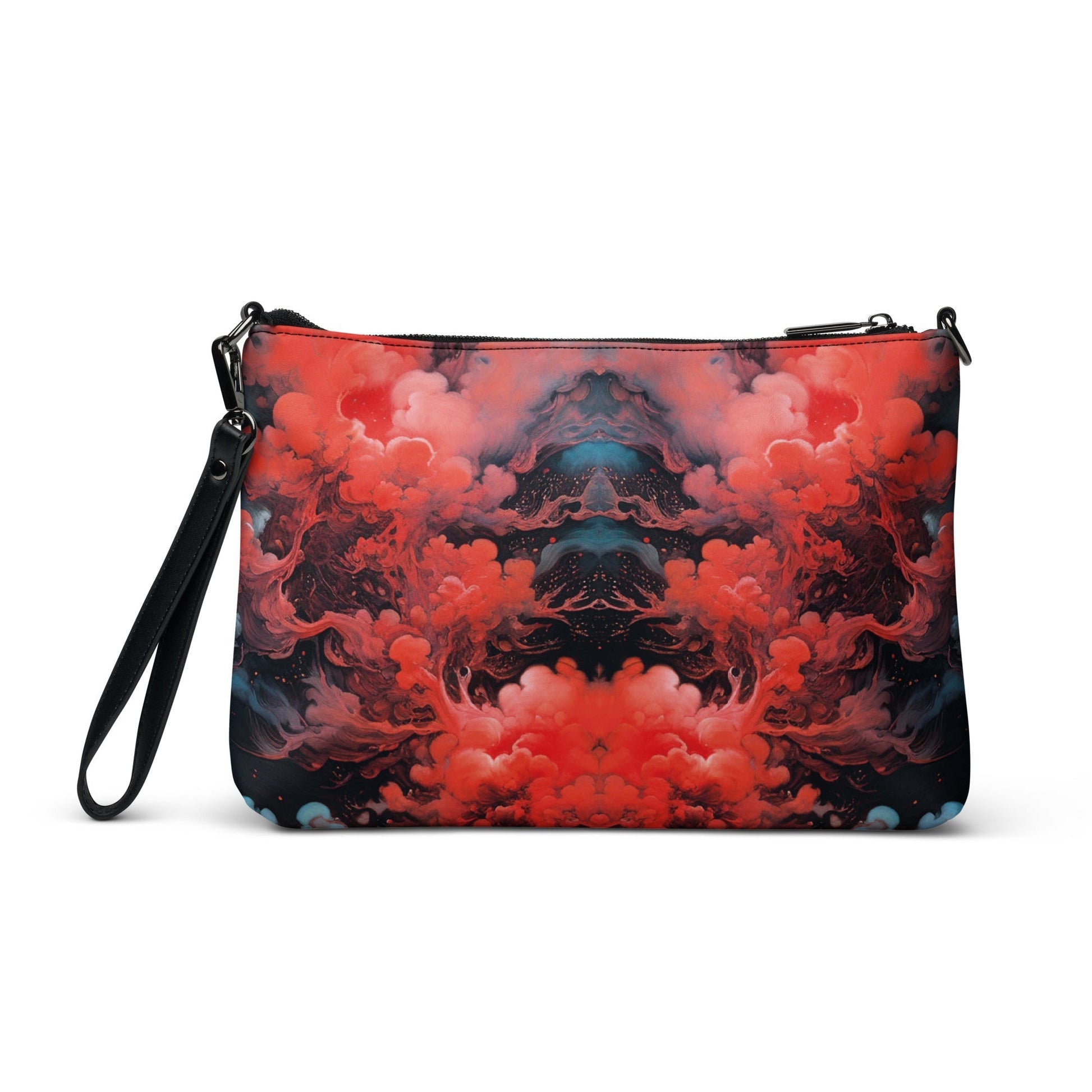 Crossbody bag Ethereal Crimson Flow - Dark - by Jelly Kvlt