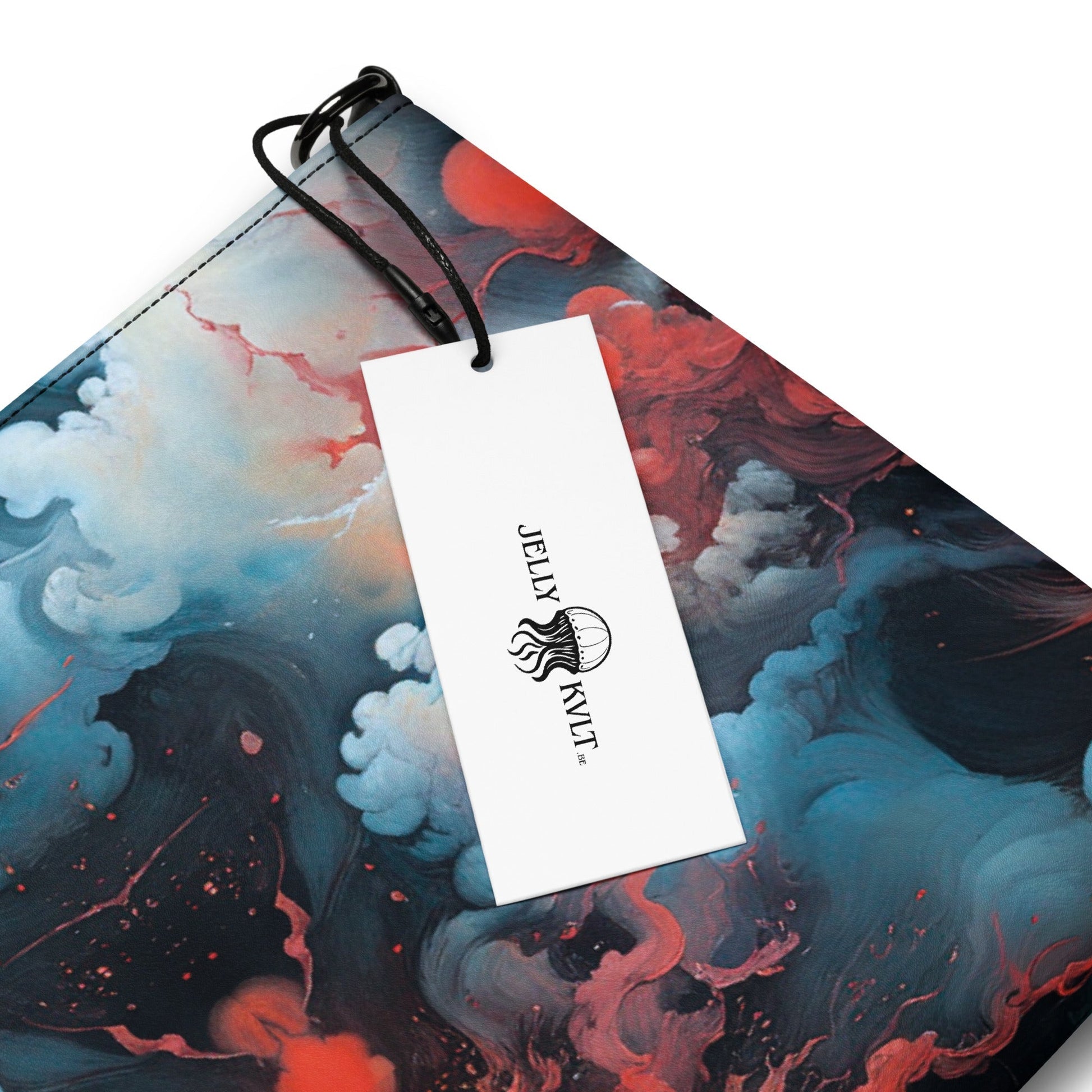Crossbody bag - Ethereal Crimson Flow - Dual Harmony Jelly Kvlt