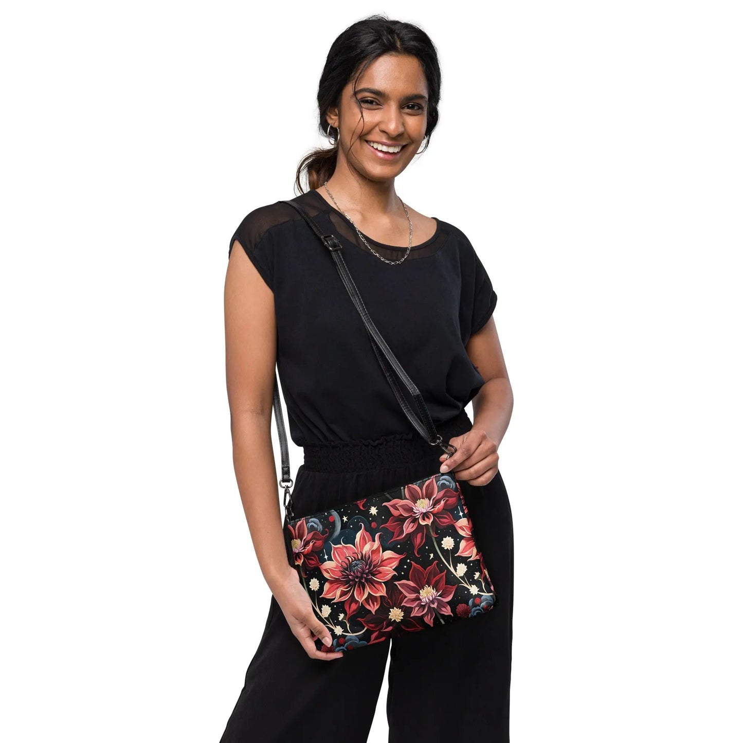 Twilight Dahlia Crossbody Bag