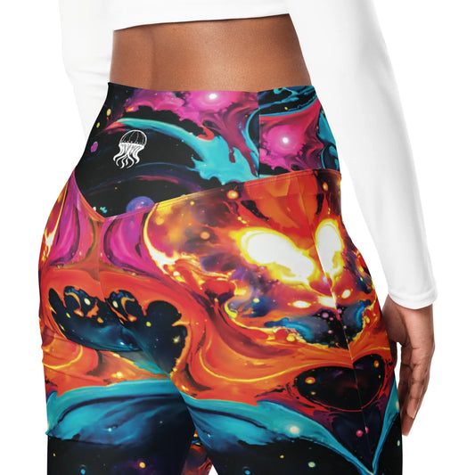 Flare leggings - Astral Tempest - by Jelly Kvlt