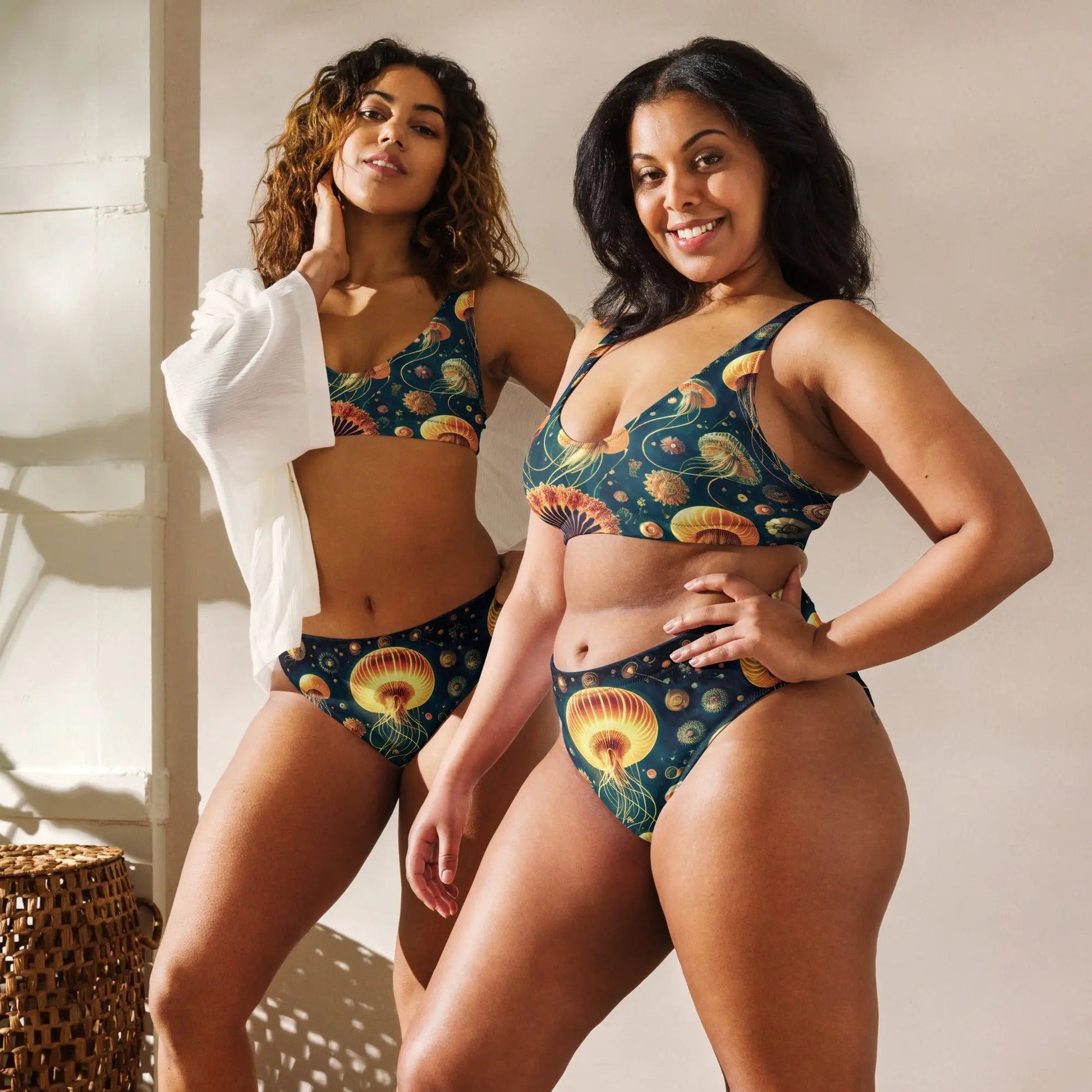 High-waisted bikini - Eldritch Ballet - by Jelly Kvlt