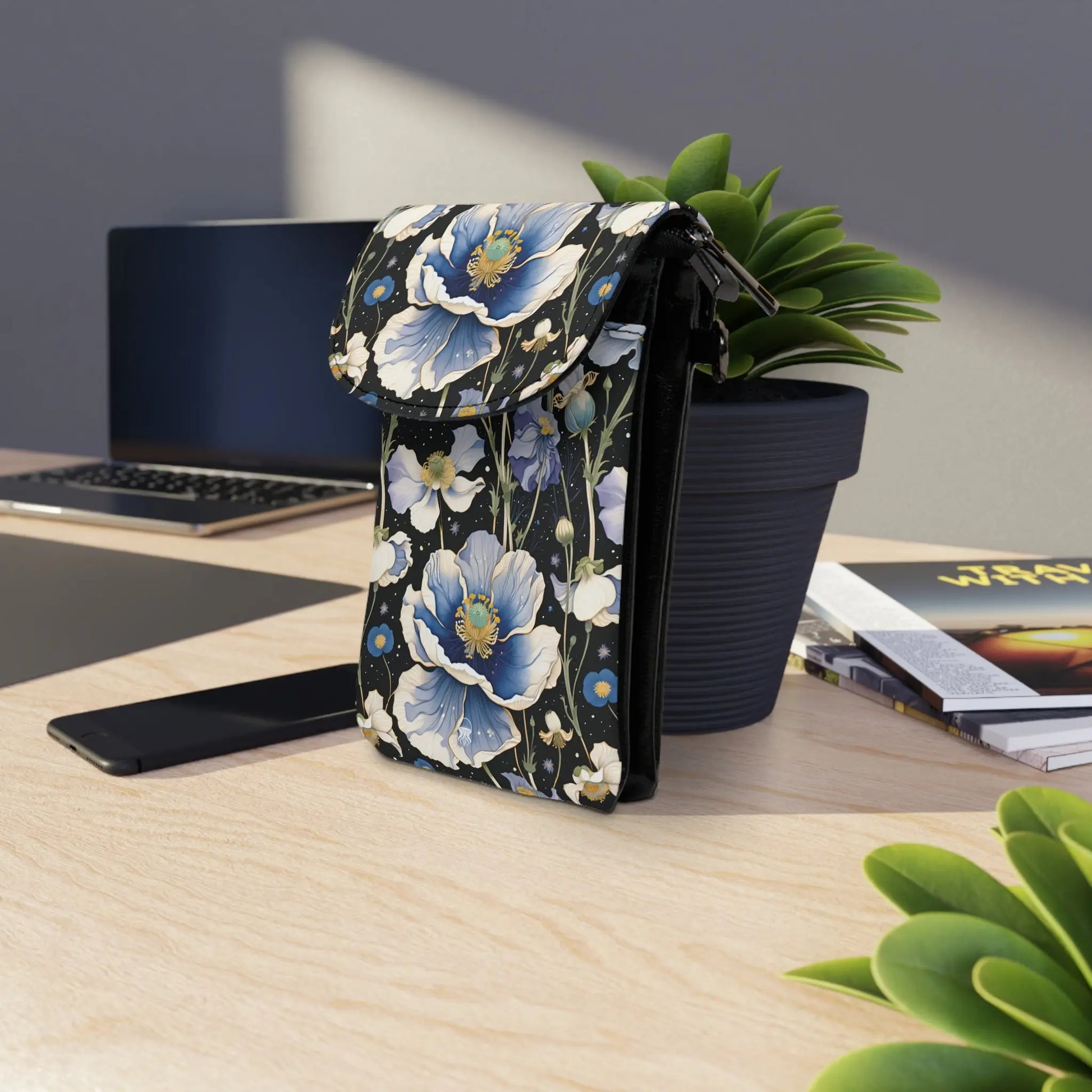 Lightweight Phone Bag Nocturnal Poppy - by Jelly Kvlt