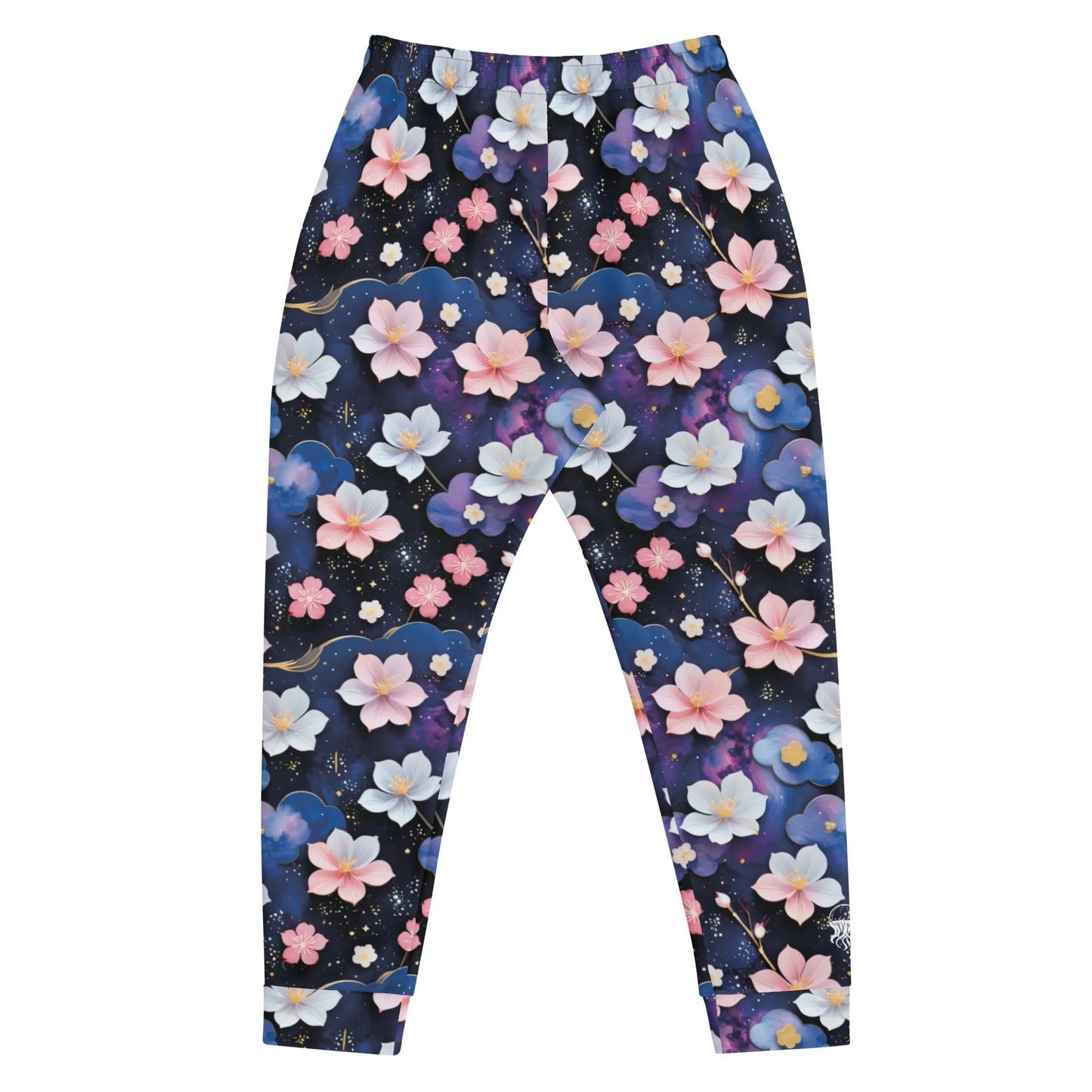 Men's Comfortable Joggers - Midnight Sakura | Sustainable & Cozy