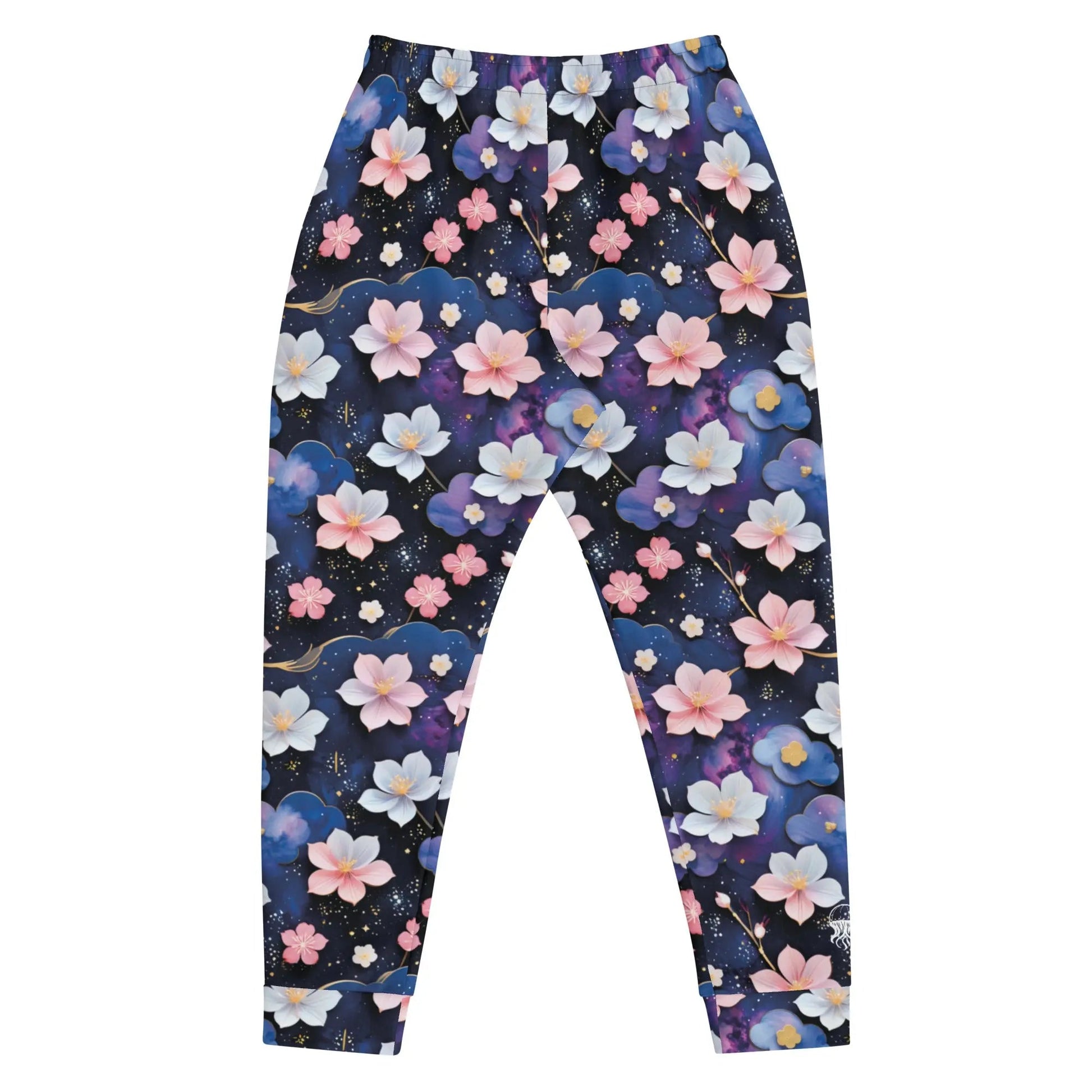 Men's Comfortable Joggers - Midnight Sakura | Sustainable & Cozy