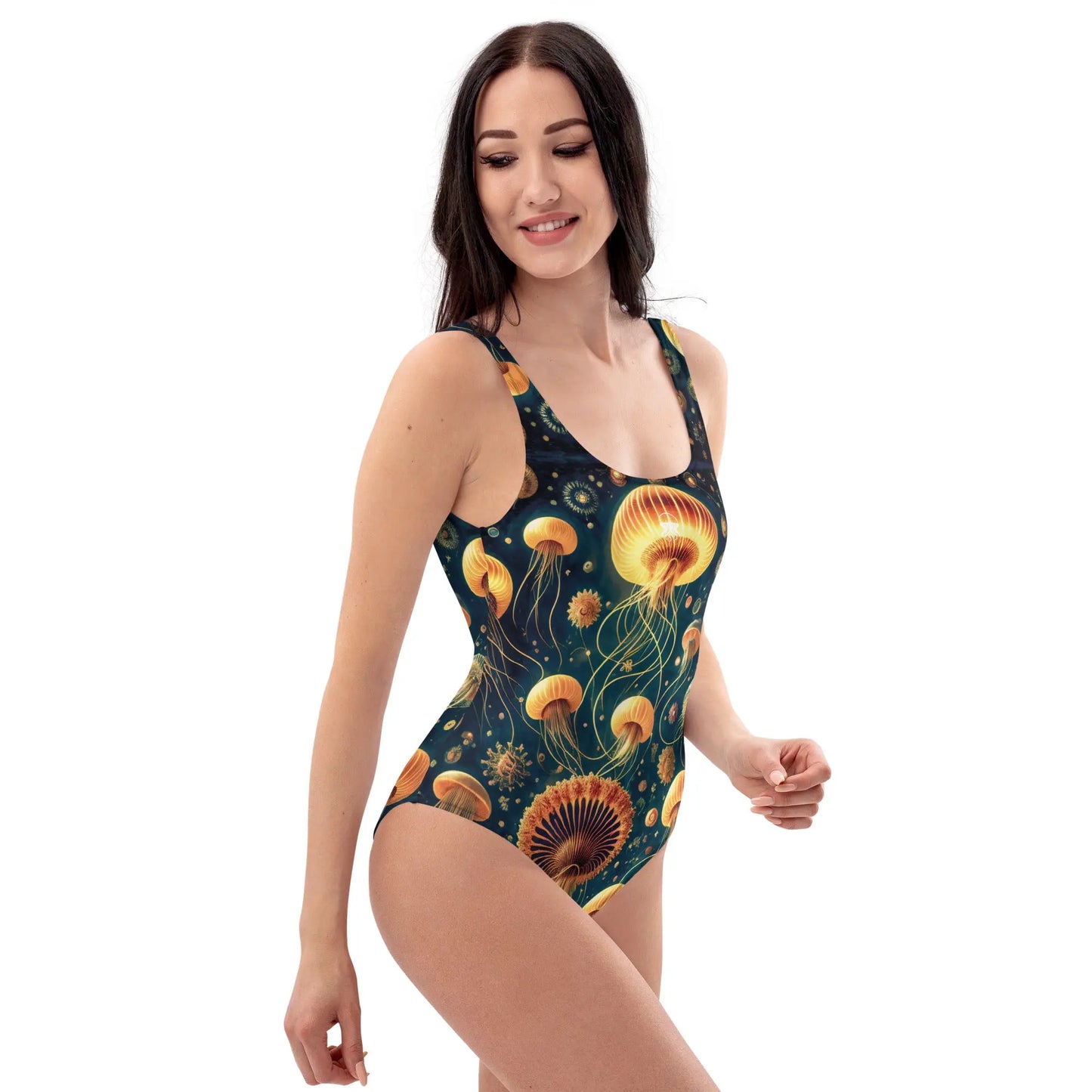 One-Piece Swimsuit - Eldritch Ballet - by Jelly Kvlt