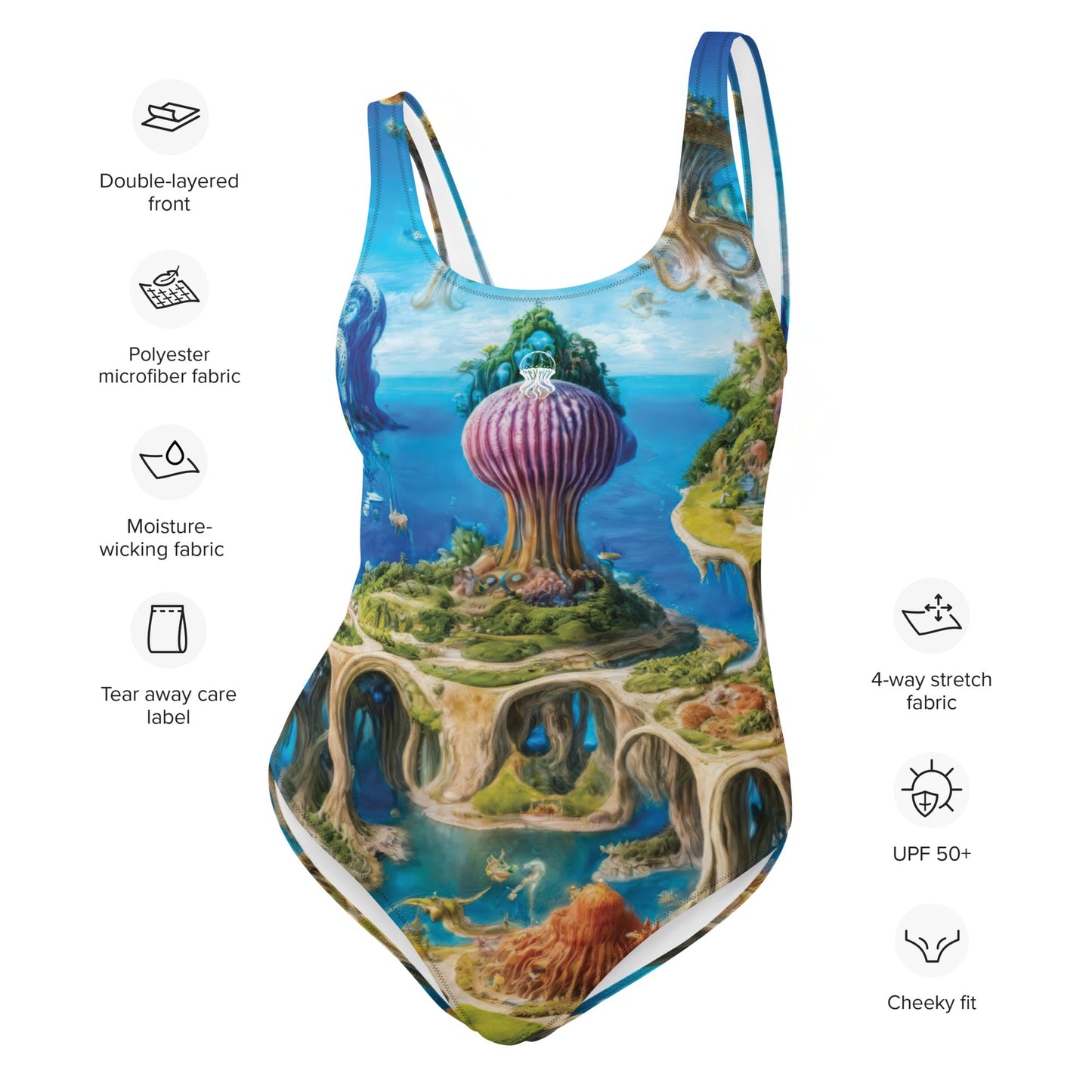 One-Piece Swimsuit - Fantasia Lagoon | Jelly Kvlt
