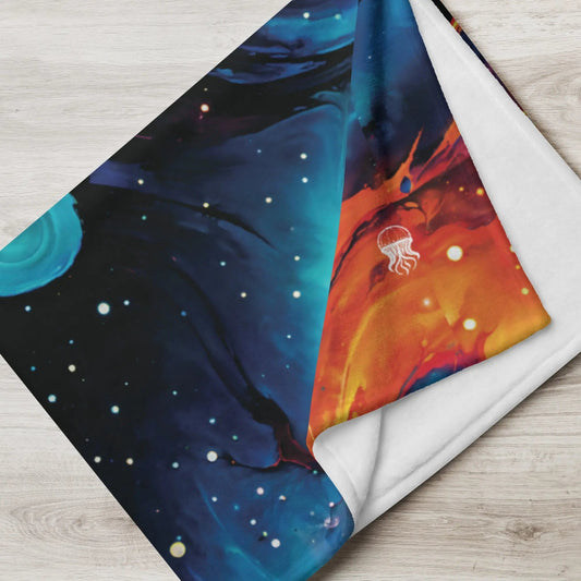 Astral Tempest Soft Fleece Blanket - by Jelly Kvlt