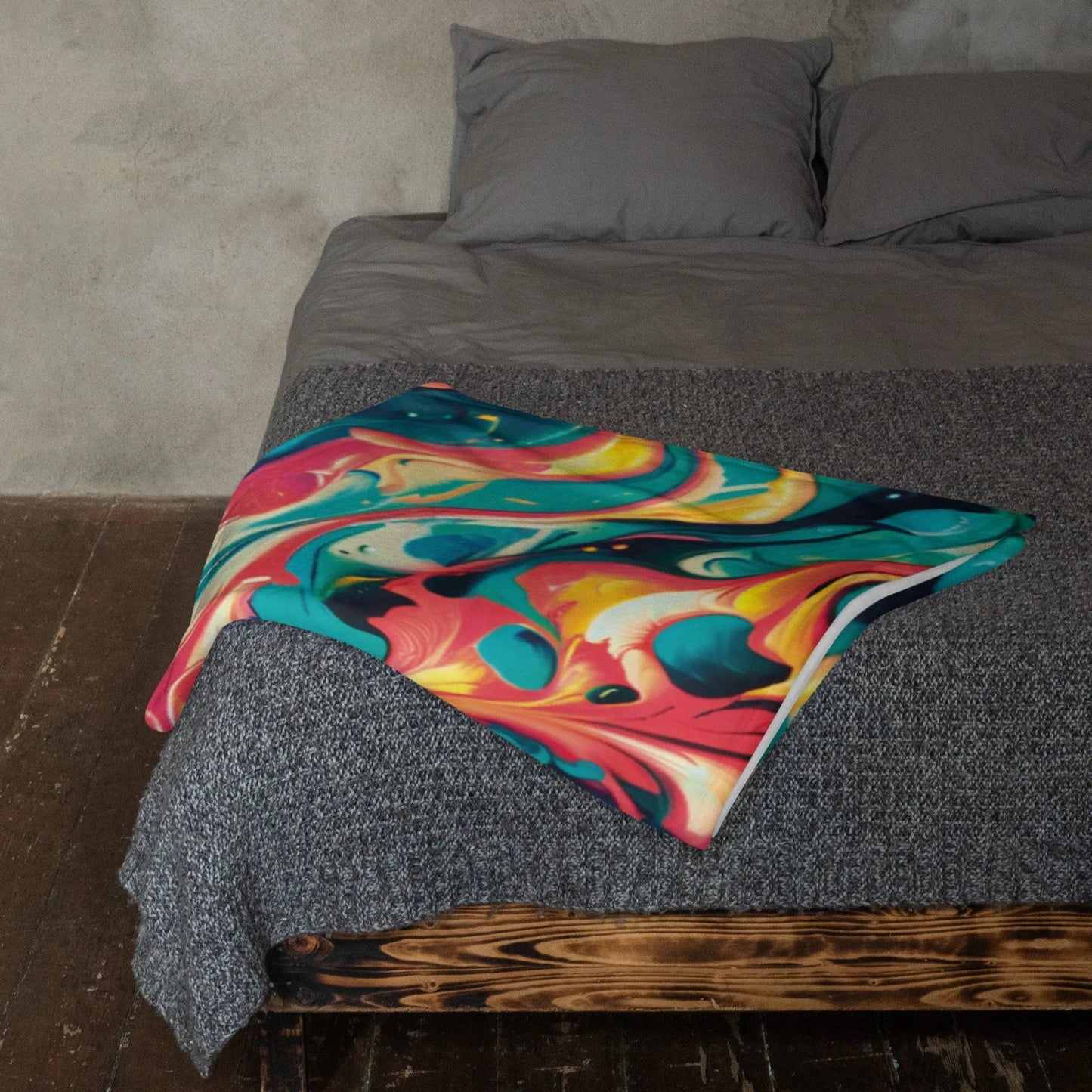 Celestial Splash Soft Fleece Blanket by Jelly Kvlt