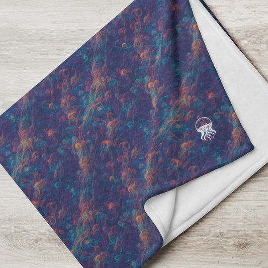 Galactic Tangle Soft Fleece Blanket- by Jelly Kvlt