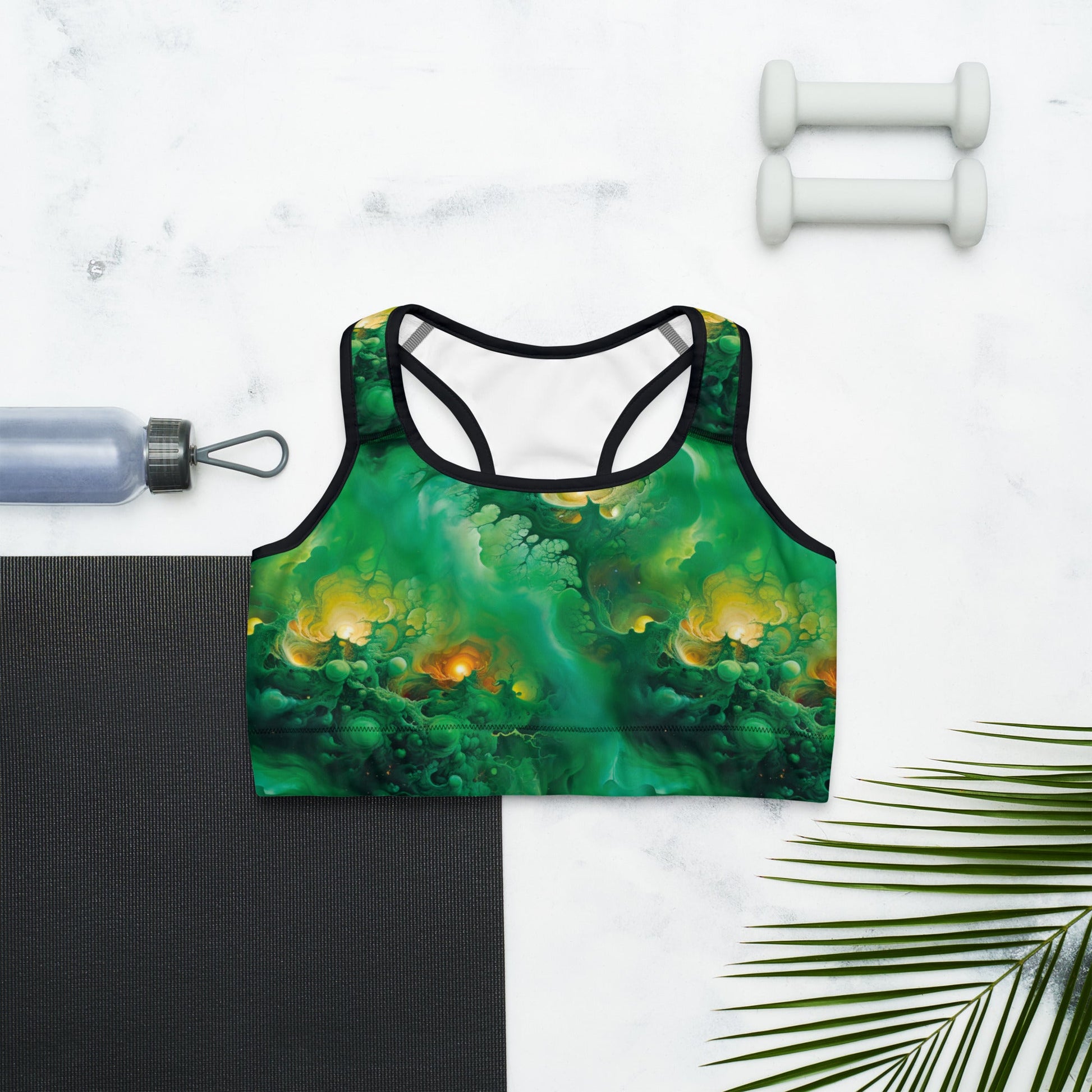 Sports bra - Viridian Shroud - by Jelly Kvlt