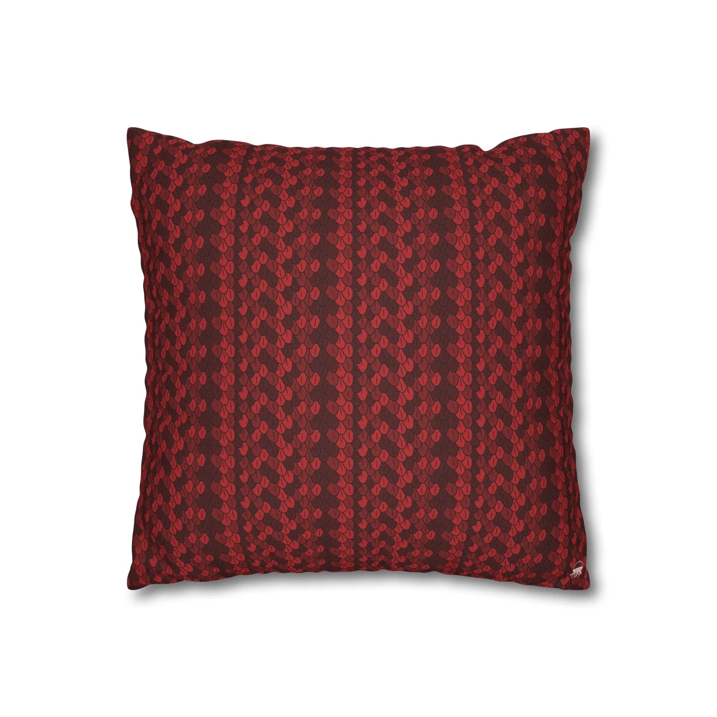 Square Pillow Case - Carmine Wyrm - by Jelly Kvlt