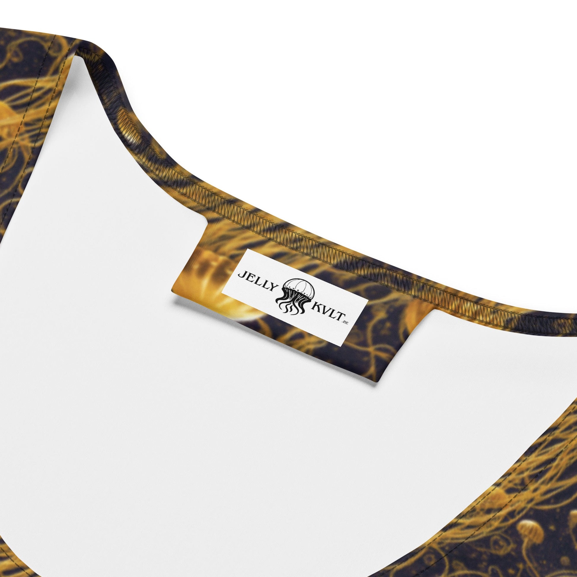 Jelly Kvlt -  Tank Top - Black And Gold Jellyfishes