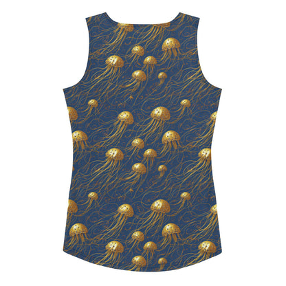 Jelly Kvlt -  Tank Top - Blue And Gold Jellyfishes