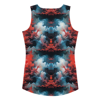 Tank Top - Ethereal Crimson Flow - Light Jelly Kvlt