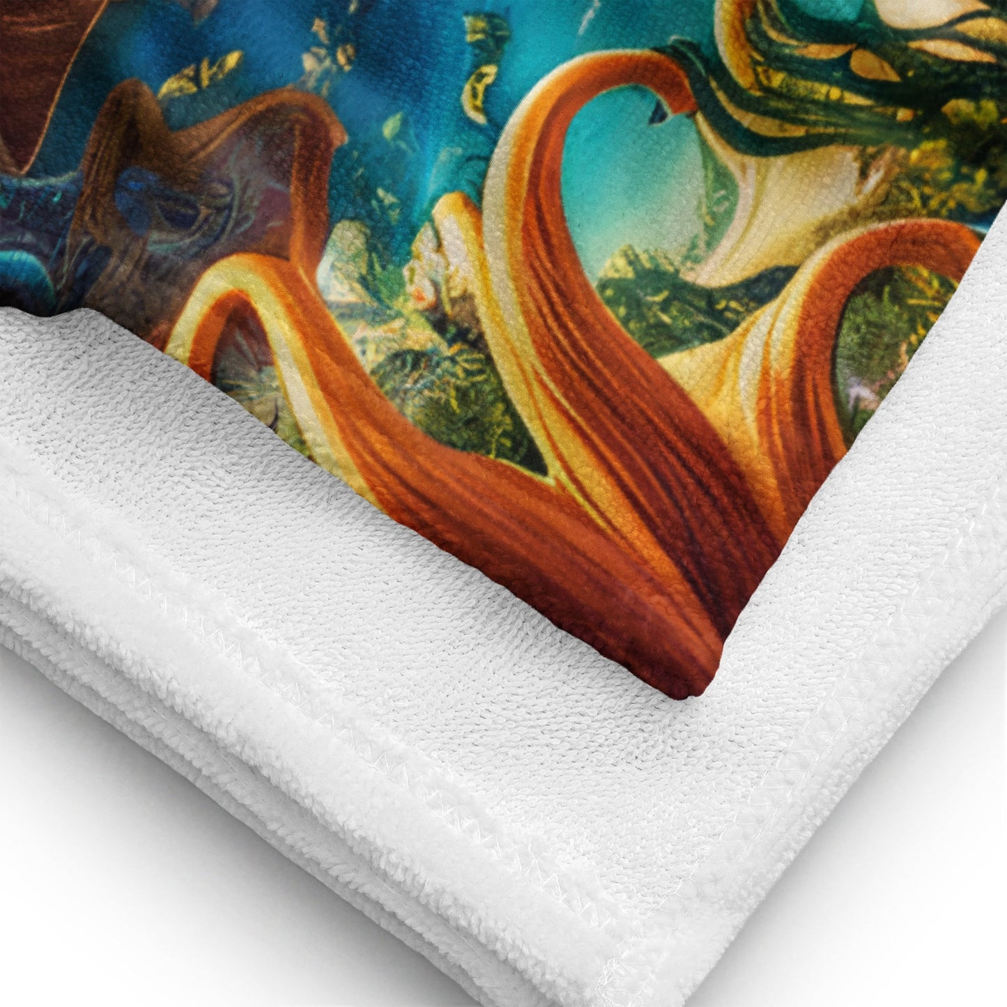 Beach Towel - Aqua Fantasia - by Jelly Kvlt