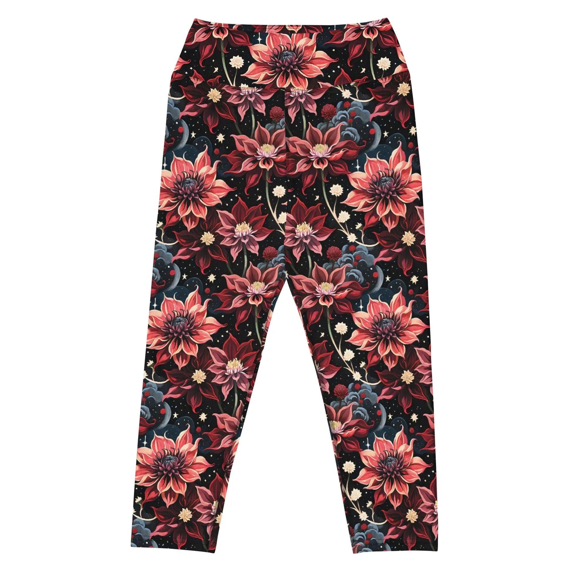 Twilight Dahlia Yoga Capri Leggings