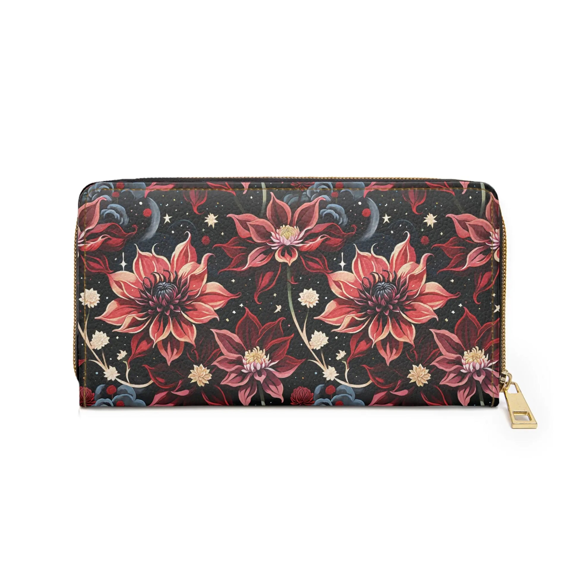 Twilight Dahlia Zipper Wallet - by Jelly Kvlt