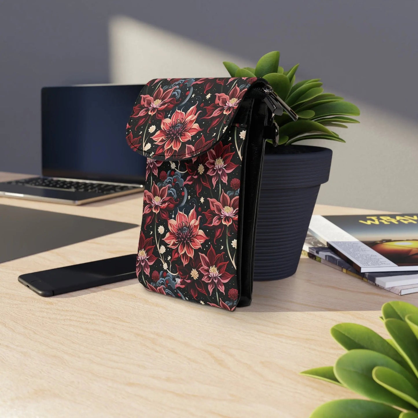 Twilight Dahlia Lightweight Phone Bag | Compact & Stylish