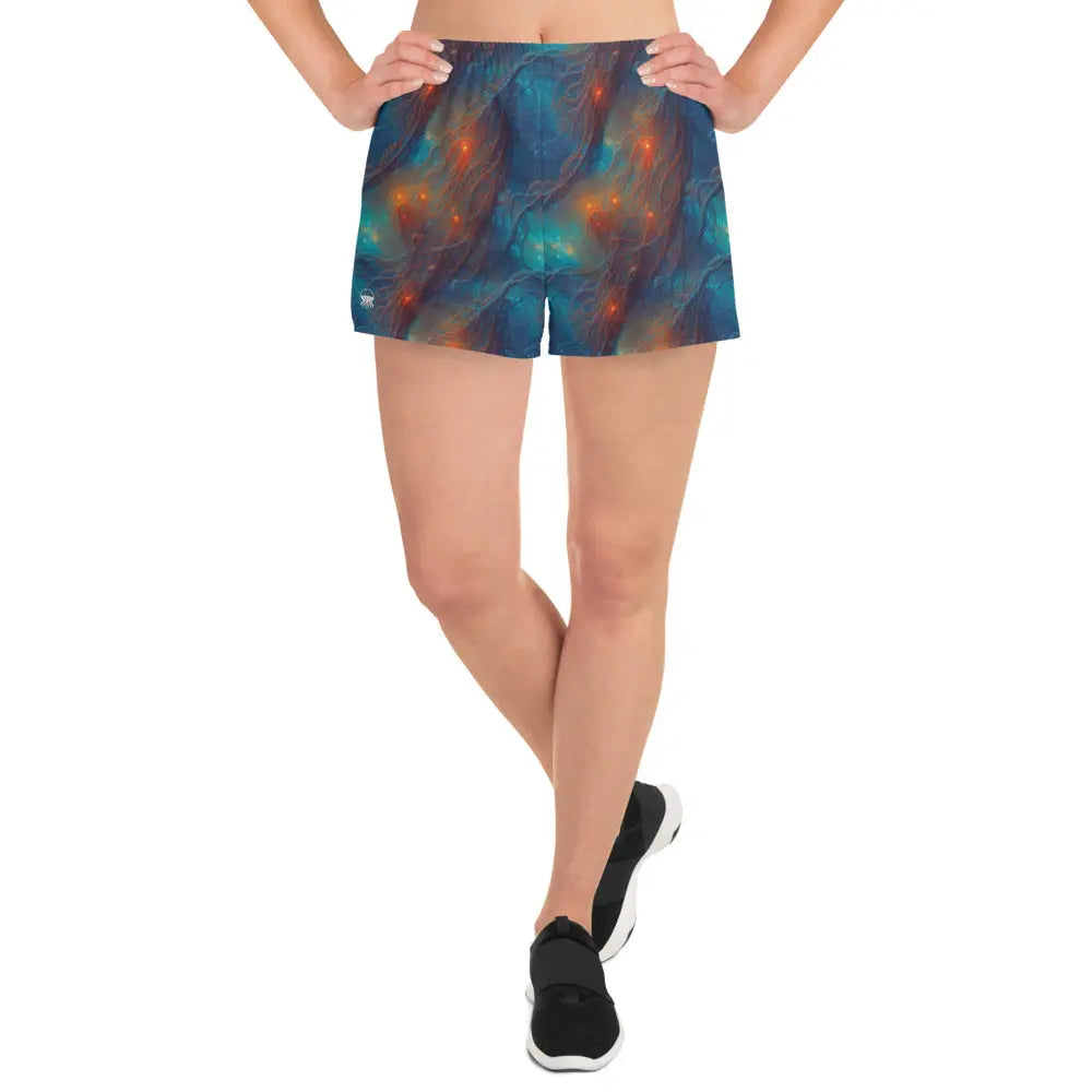 Unisex Athletic Shorts - Nebular Nexus - by Jelly Kvlt