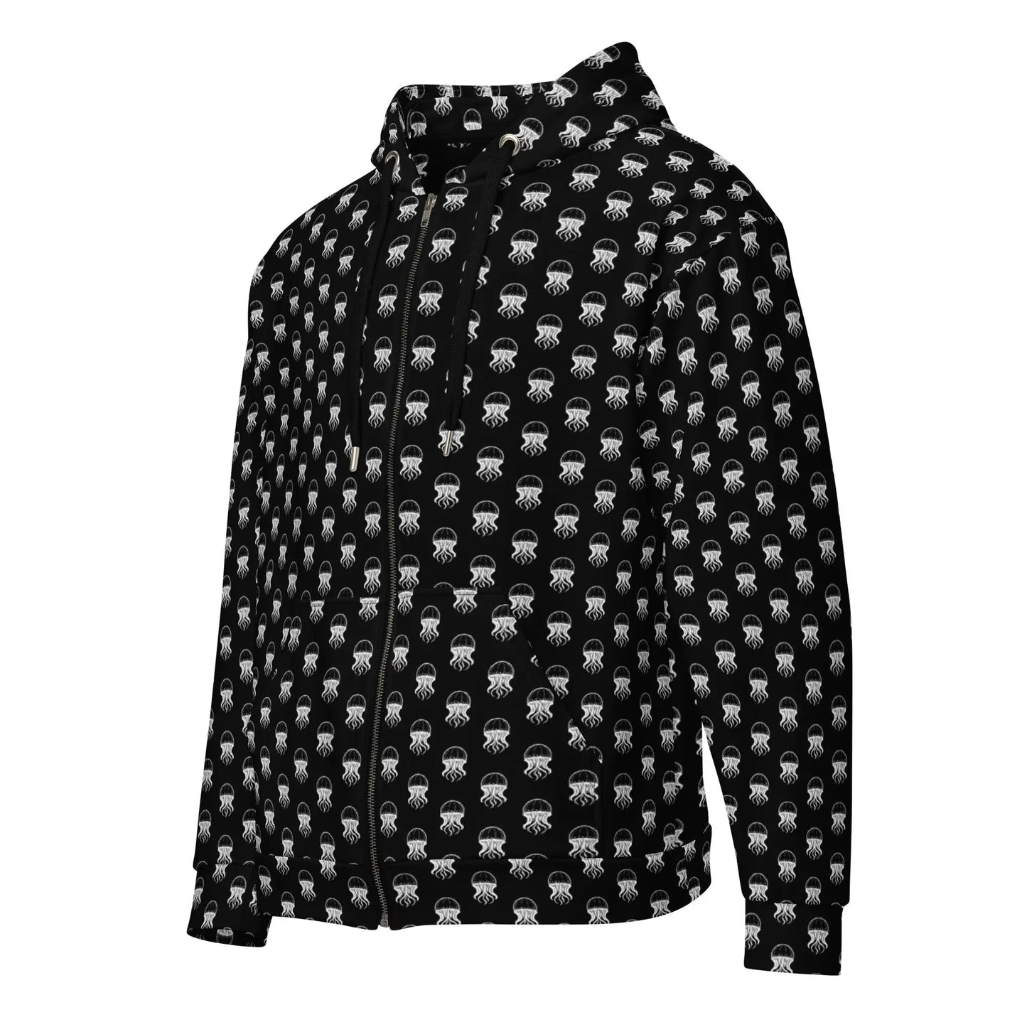 Unisex Comfort Zip Hoodie - Jellyfish Invaders | Eco-Friendly by Jelly Kvlt