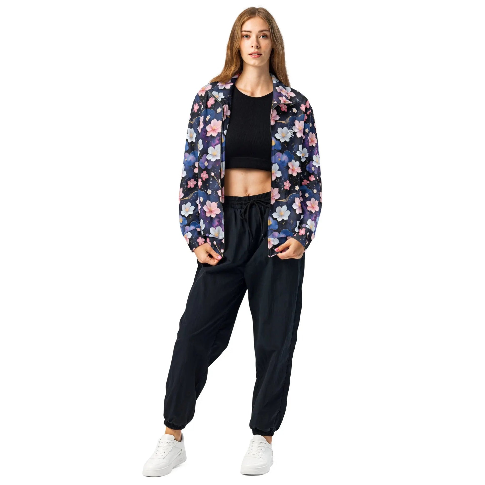 Unisex track jacket - Cosmic Sakura