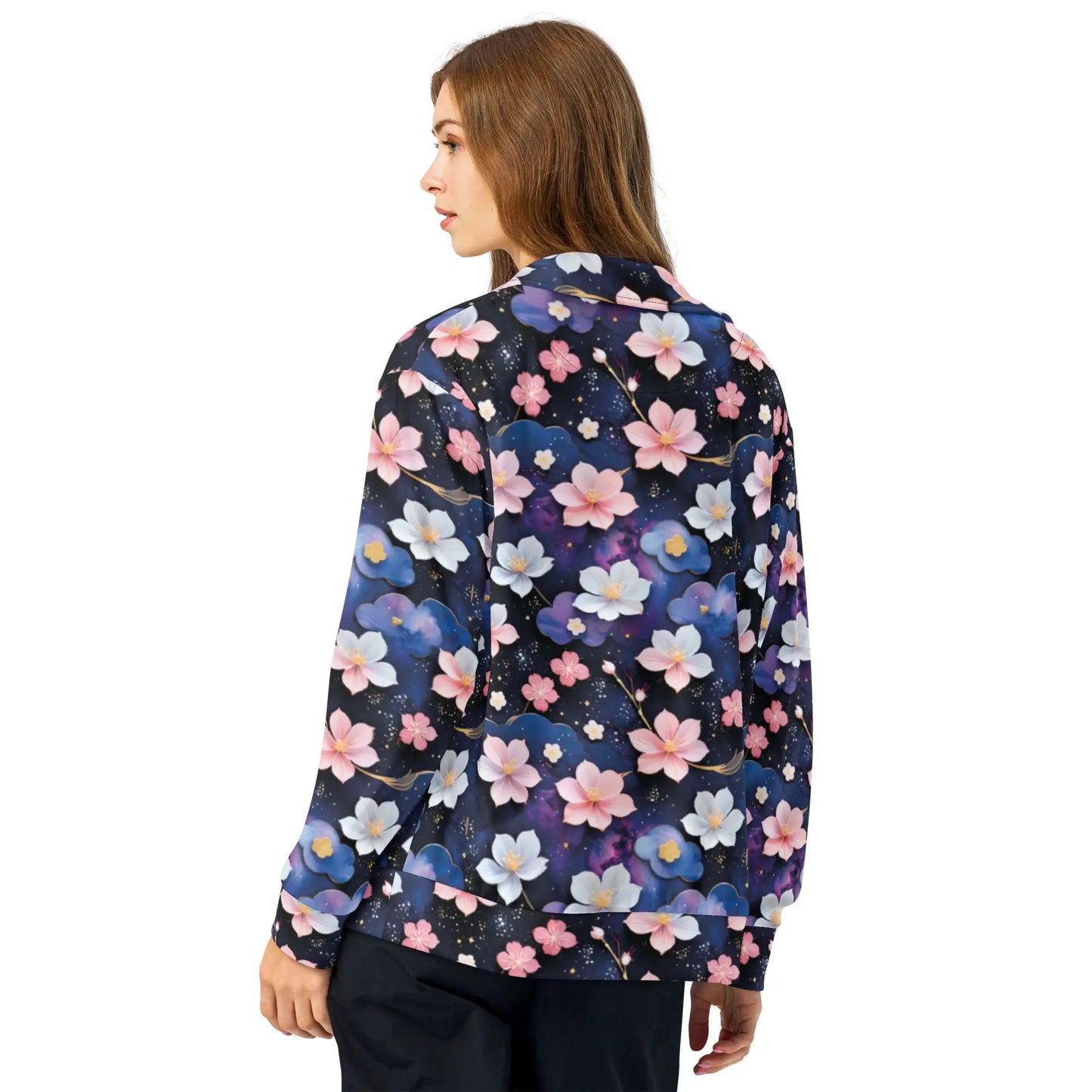 Unisex track jacket - Cosmic Sakura