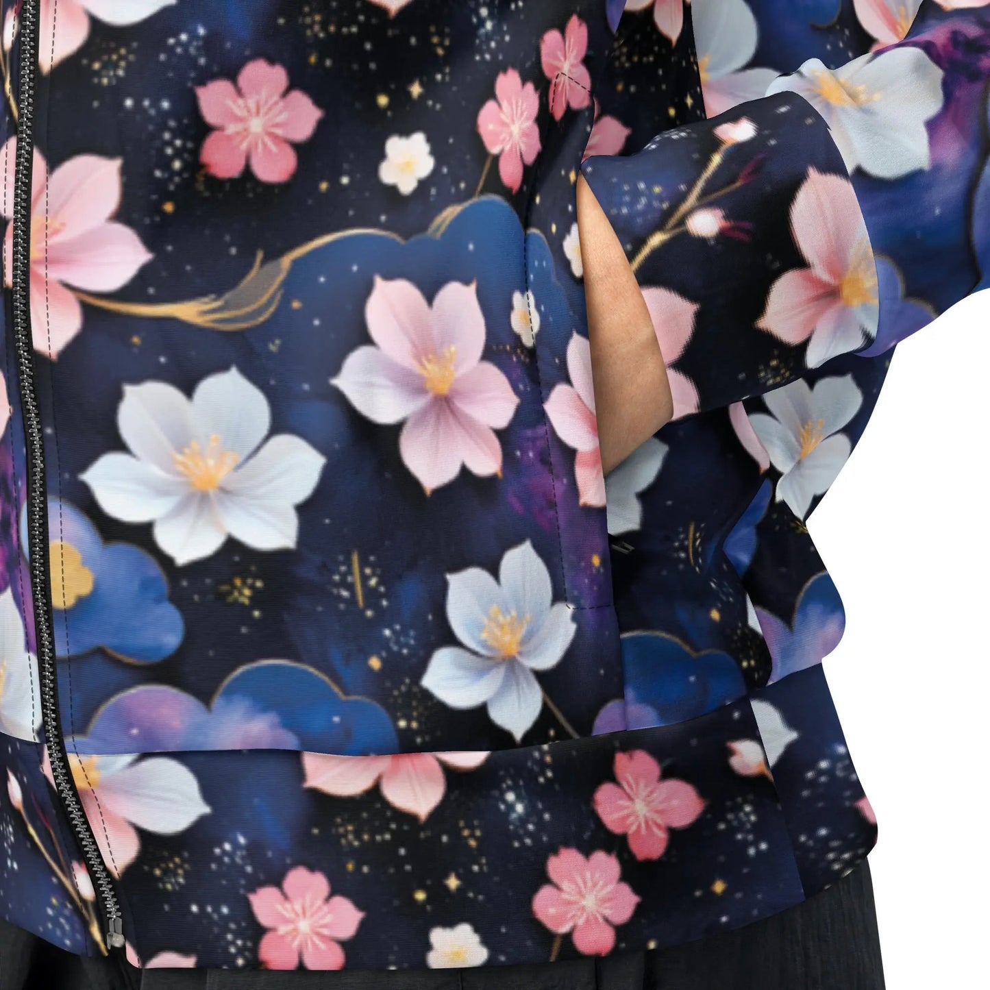 Unisex track jacket - Cosmic Sakura