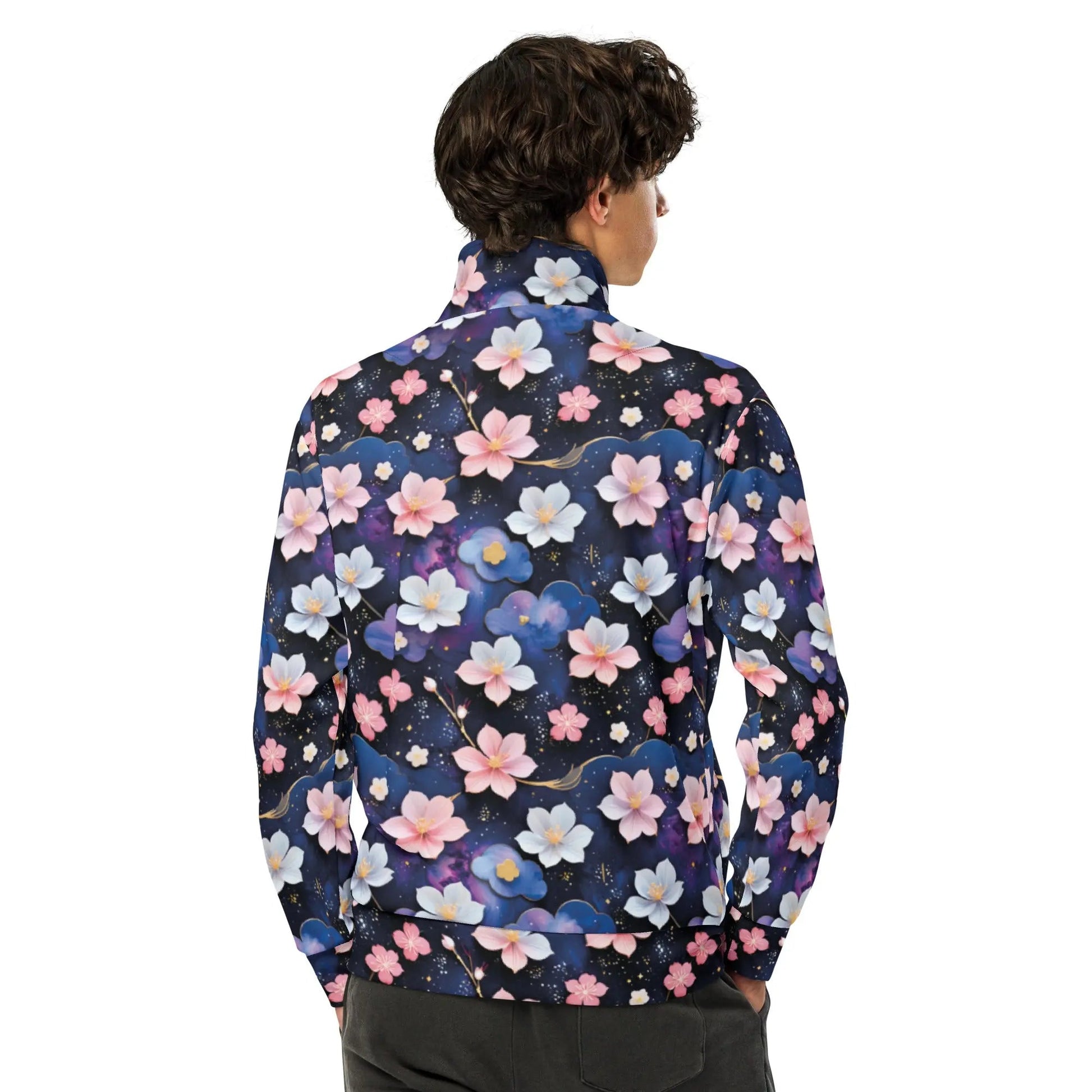 Unisex track jacket - Cosmic Sakura