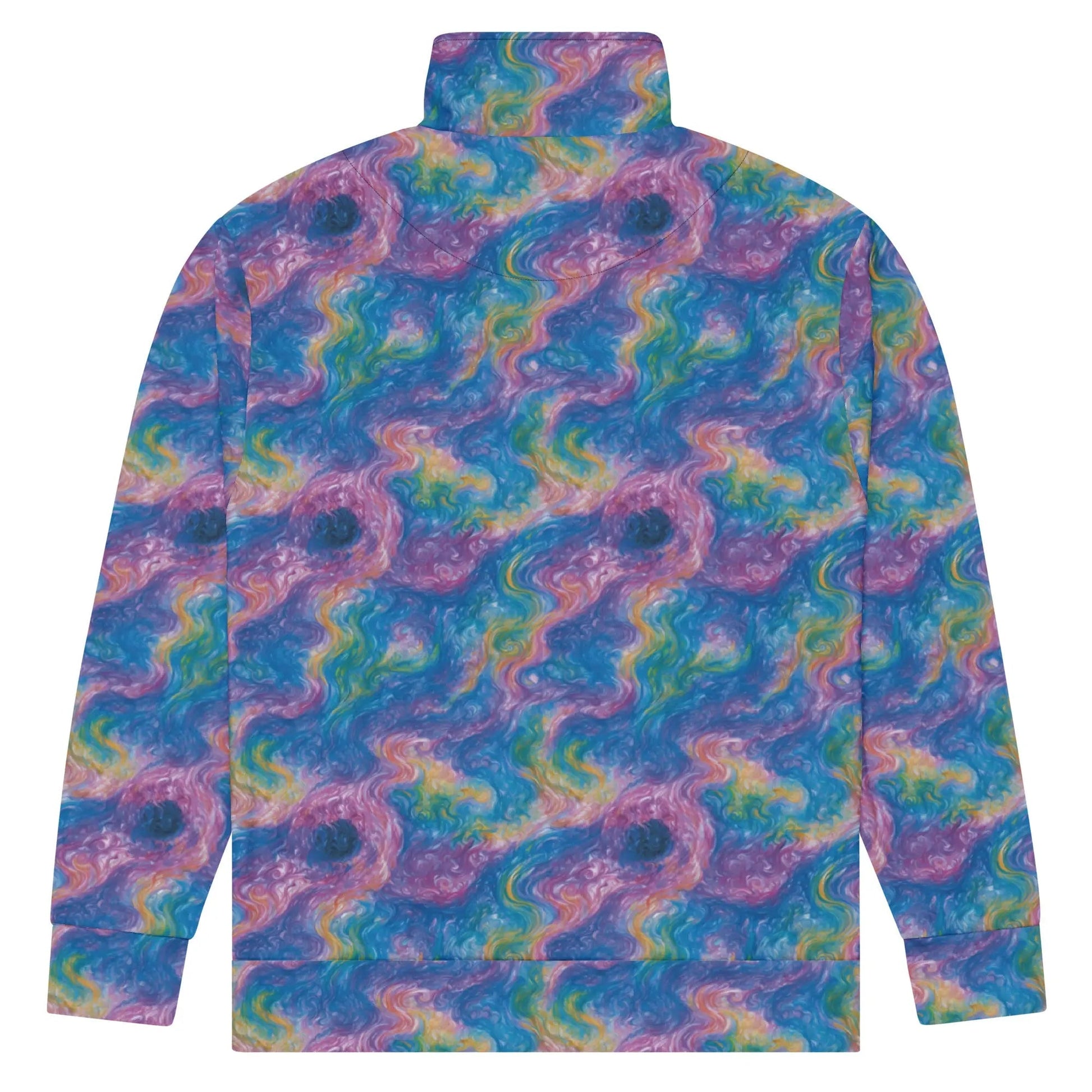 Unisex Track Jacket - Quantum Drift | Abstract Cosmic Style by Jelly Kvlt