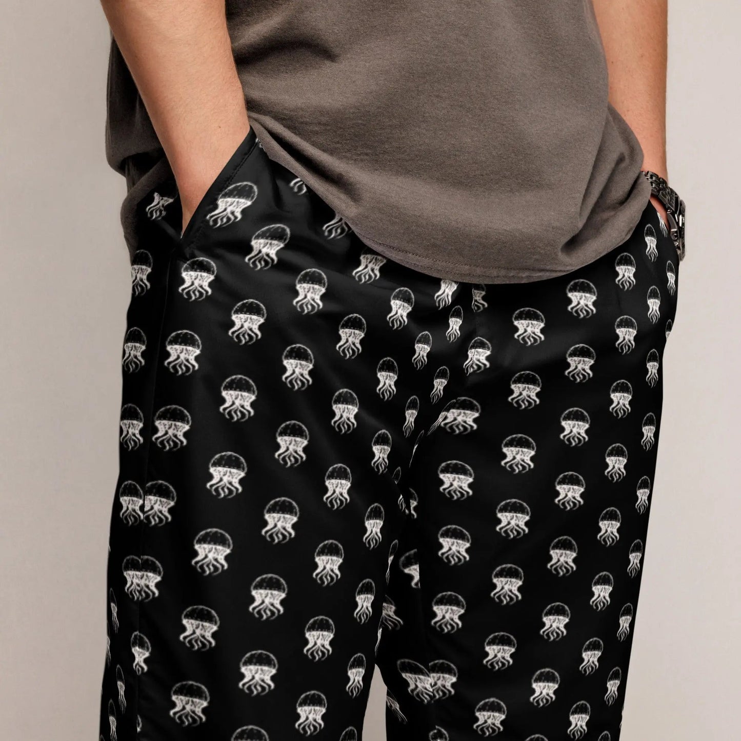 Unisex Track Pants - Jellyfish Invaders: Cosmic Comfort & Style