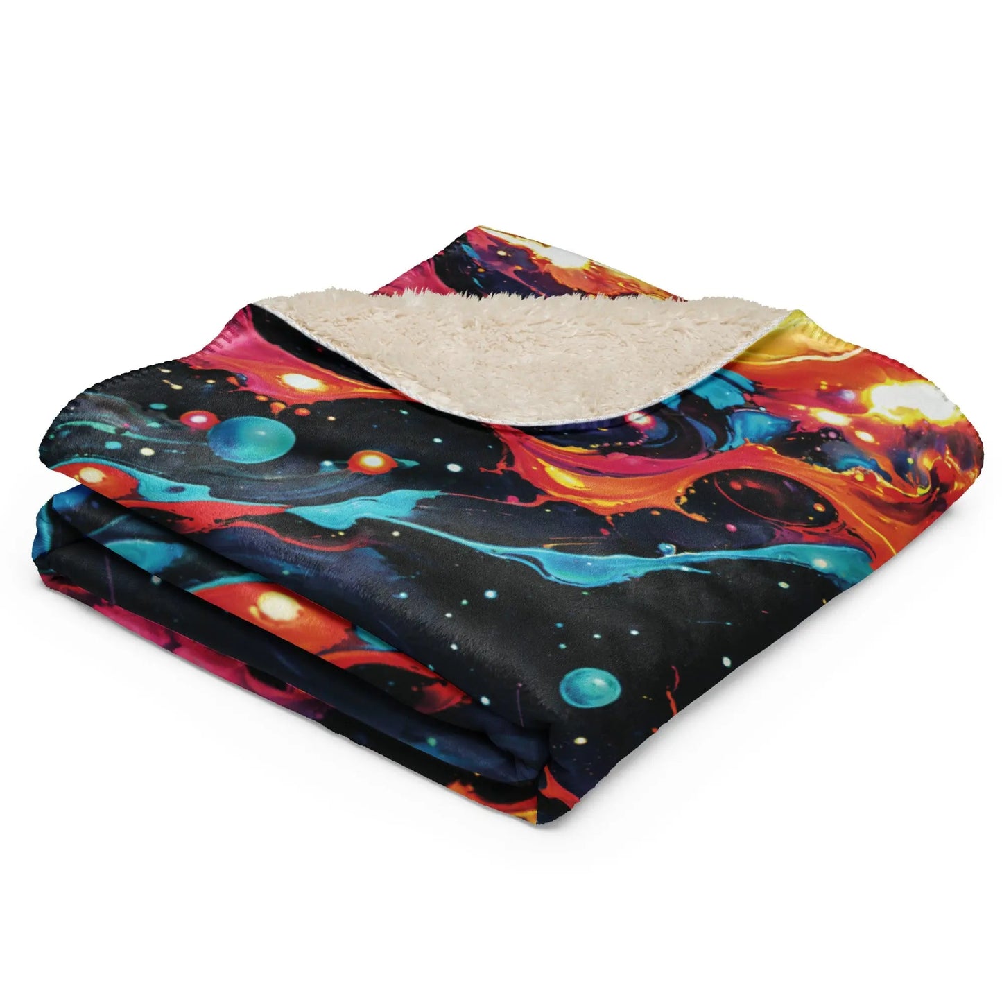 Astral Tempest Warm Sherpa Blanket - by Jelly Kvlt