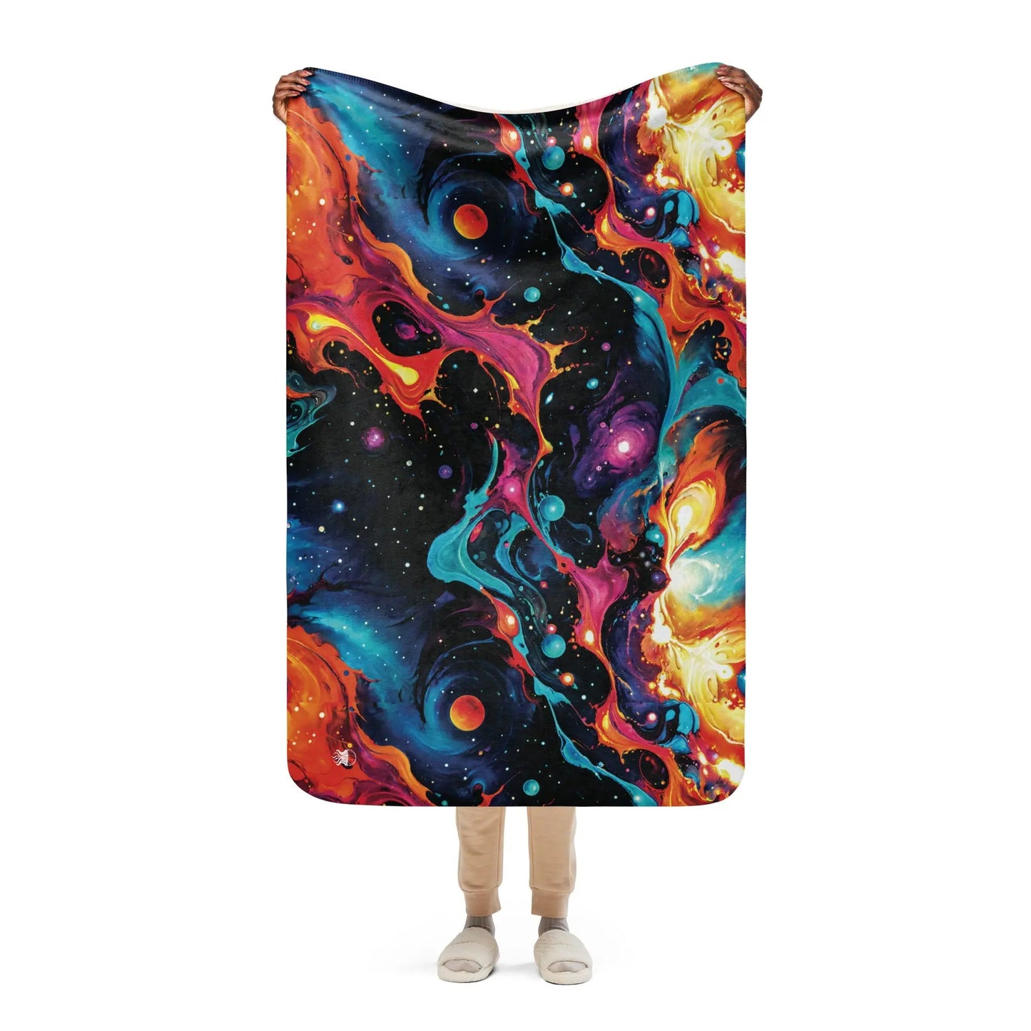 Astral Tempest Warm Sherpa Blanket - by Jelly Kvlt