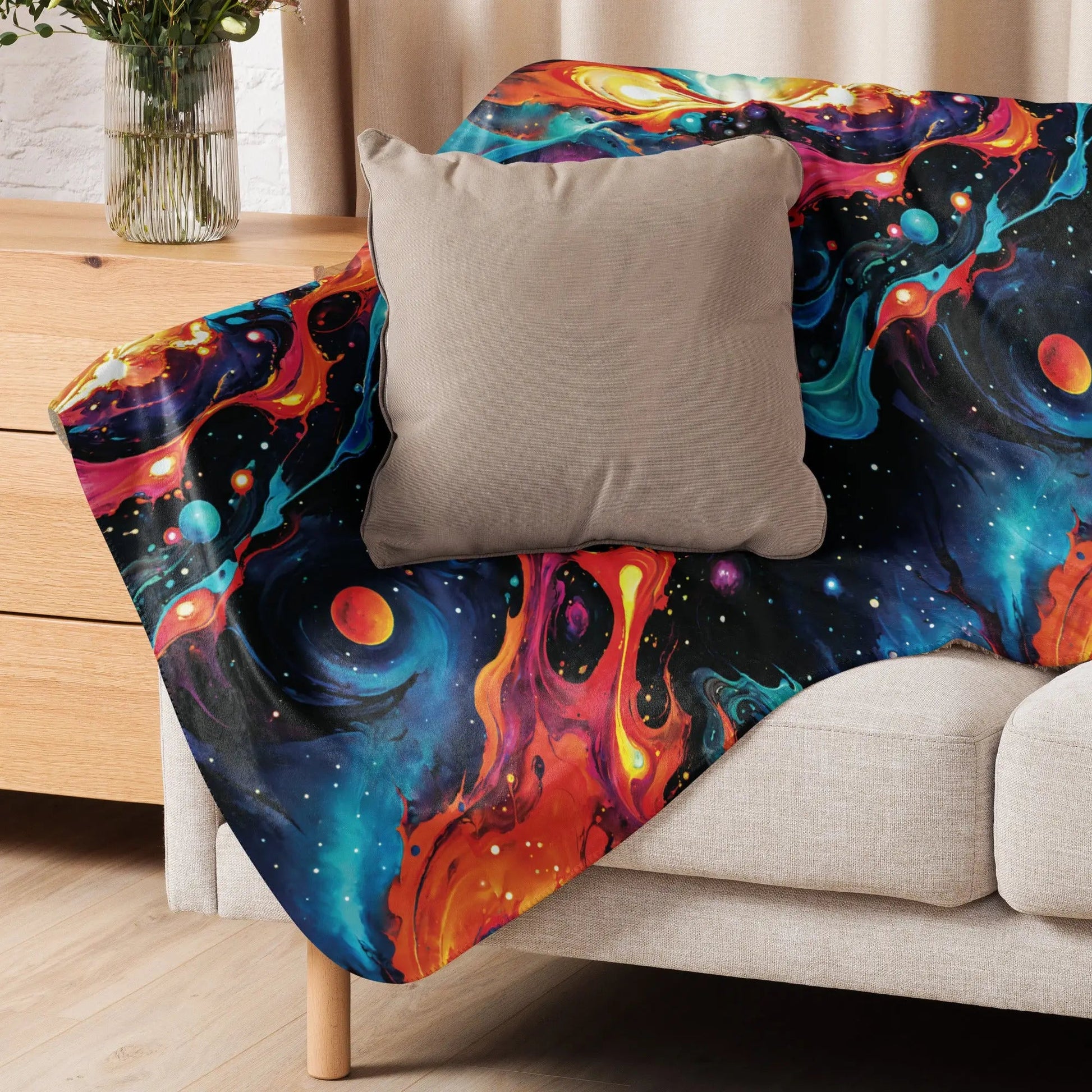 Astral Tempest Warm Sherpa Blanket - by Jelly Kvlt