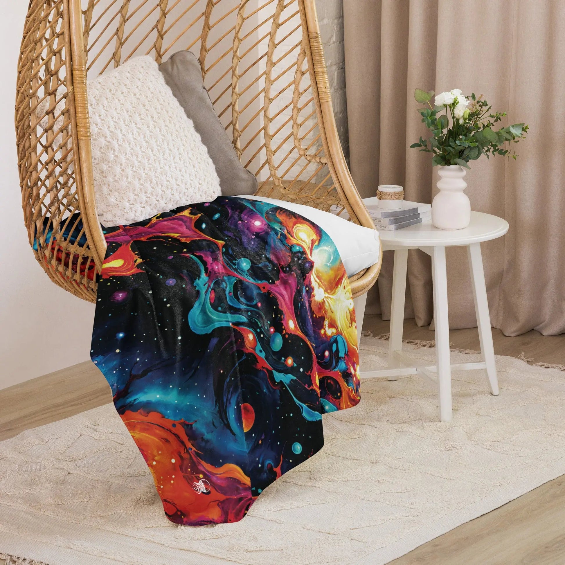 Astral Tempest Warm Sherpa Blanket - by Jelly Kvlt