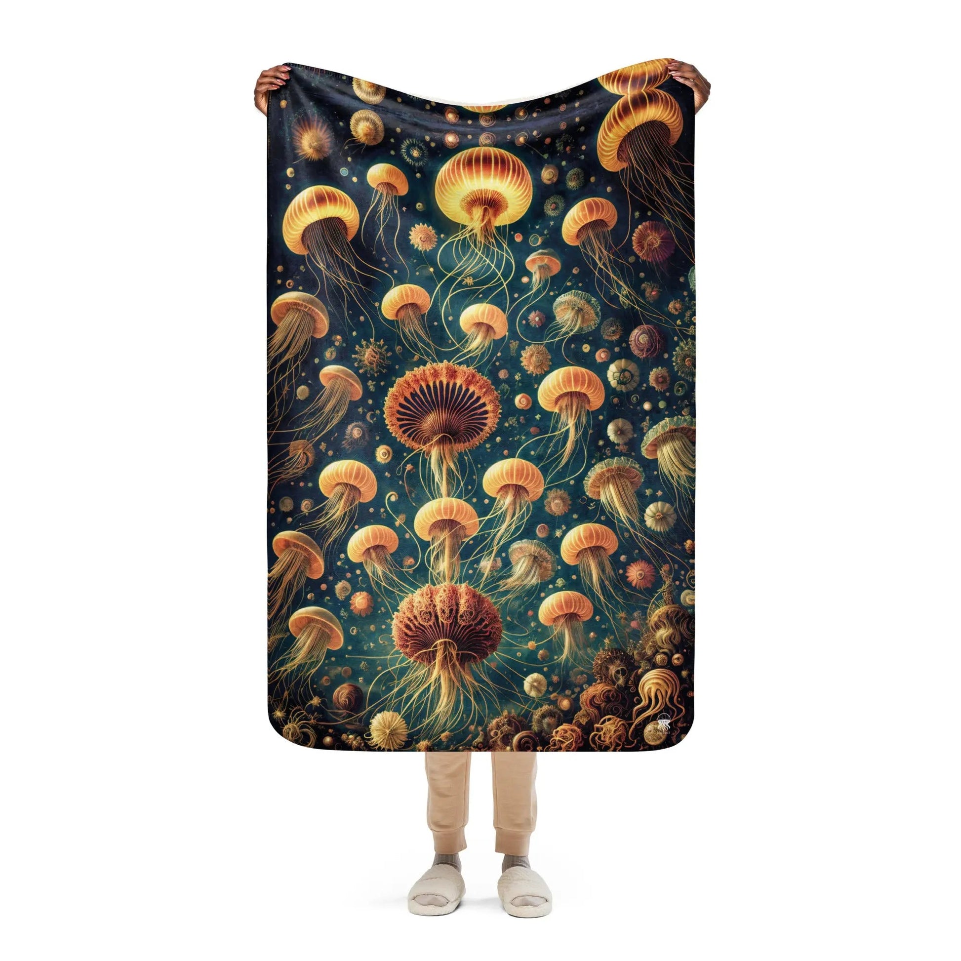 Eldritch Ballet Warm Sherpa Blanket - by Jelly Kvlt