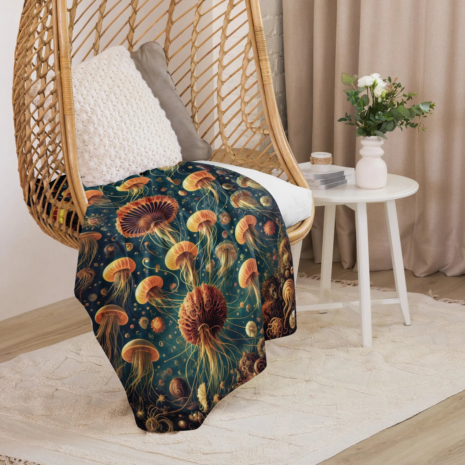 Eldritch Ballet Warm Sherpa Blanket - by Jelly Kvlt