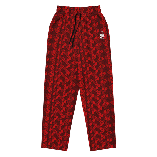Wide Leg Joggers Carmine Wyrm - by Jelly Kvlt