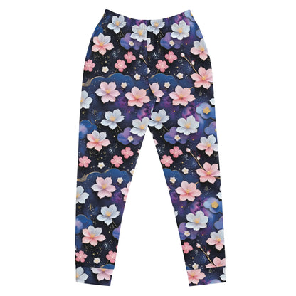 Women’s Comfortable Joggers - Midnight Sakura | Sustainable & Cozy