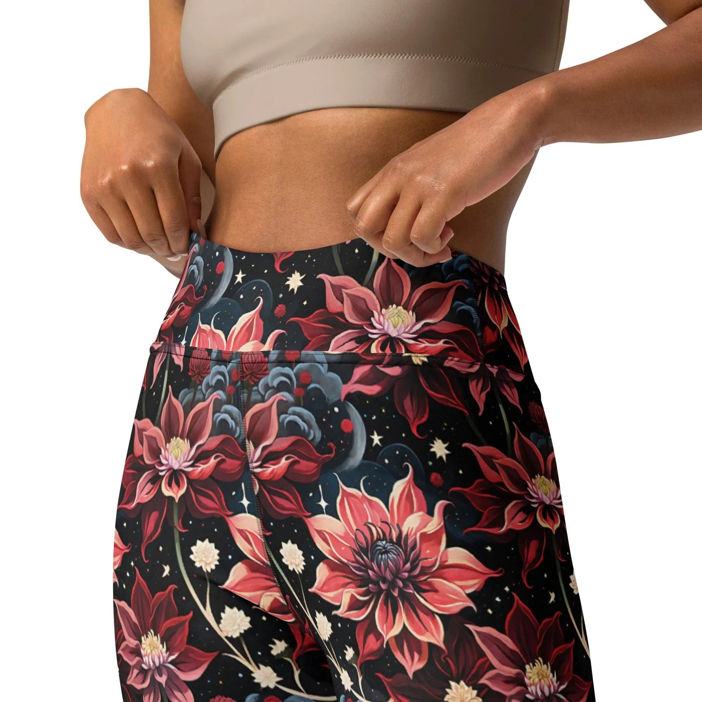 Twilight Dahlia Yoga Leggings