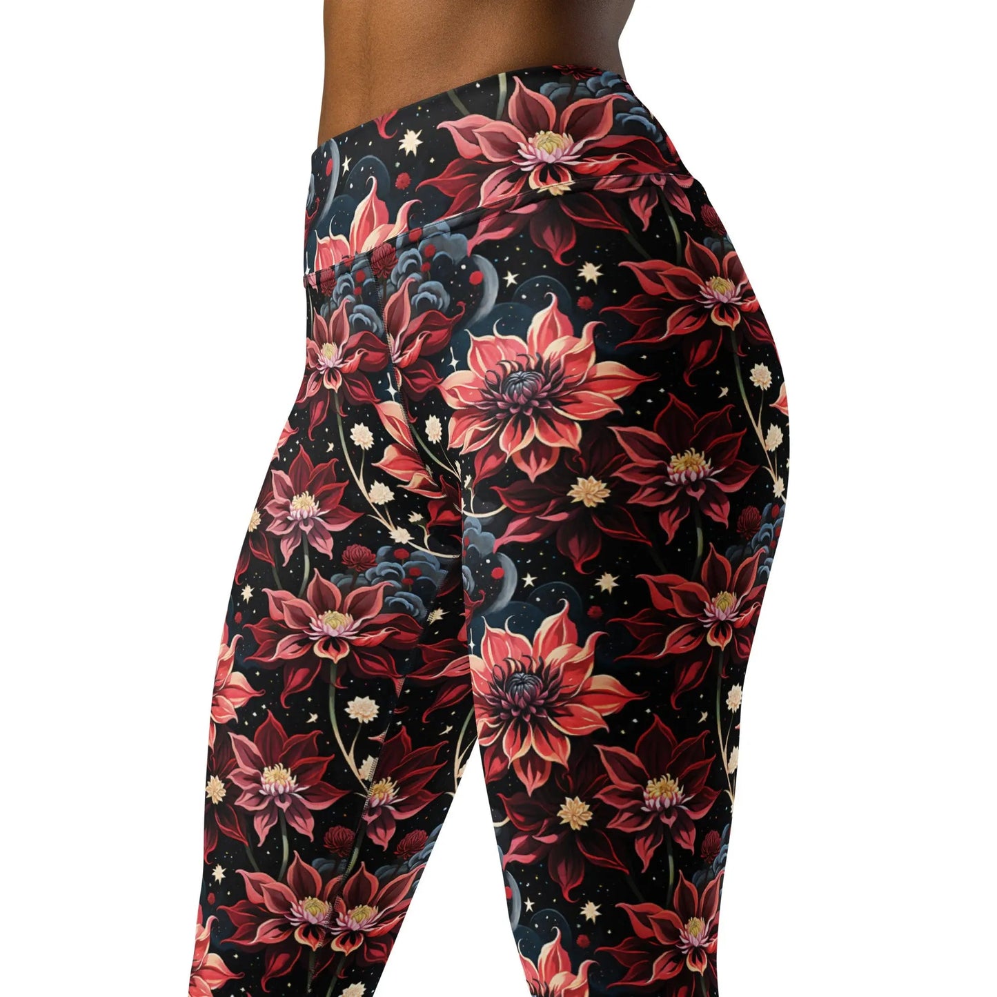 Twilight Dahlia Yoga Leggings