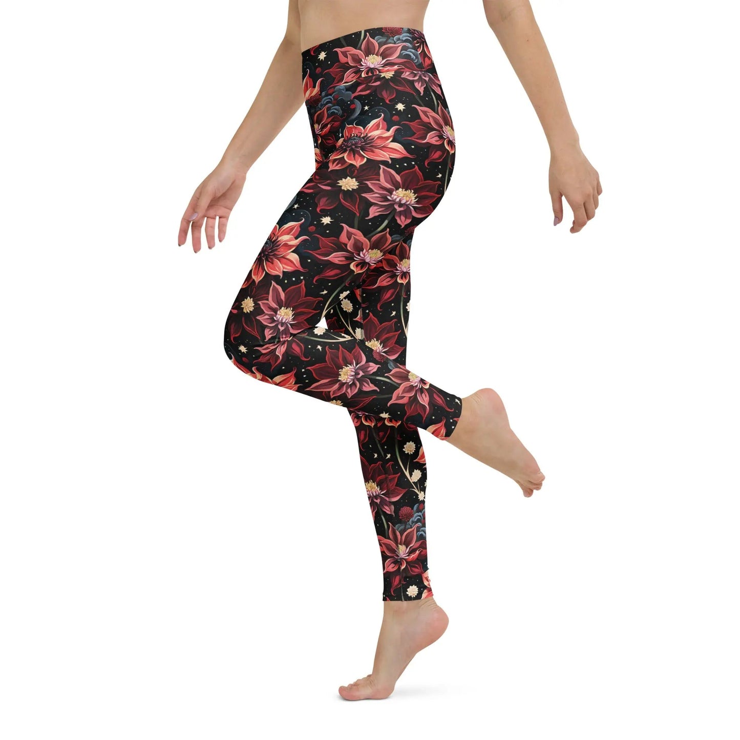 Twilight Dahlia Yoga Leggings