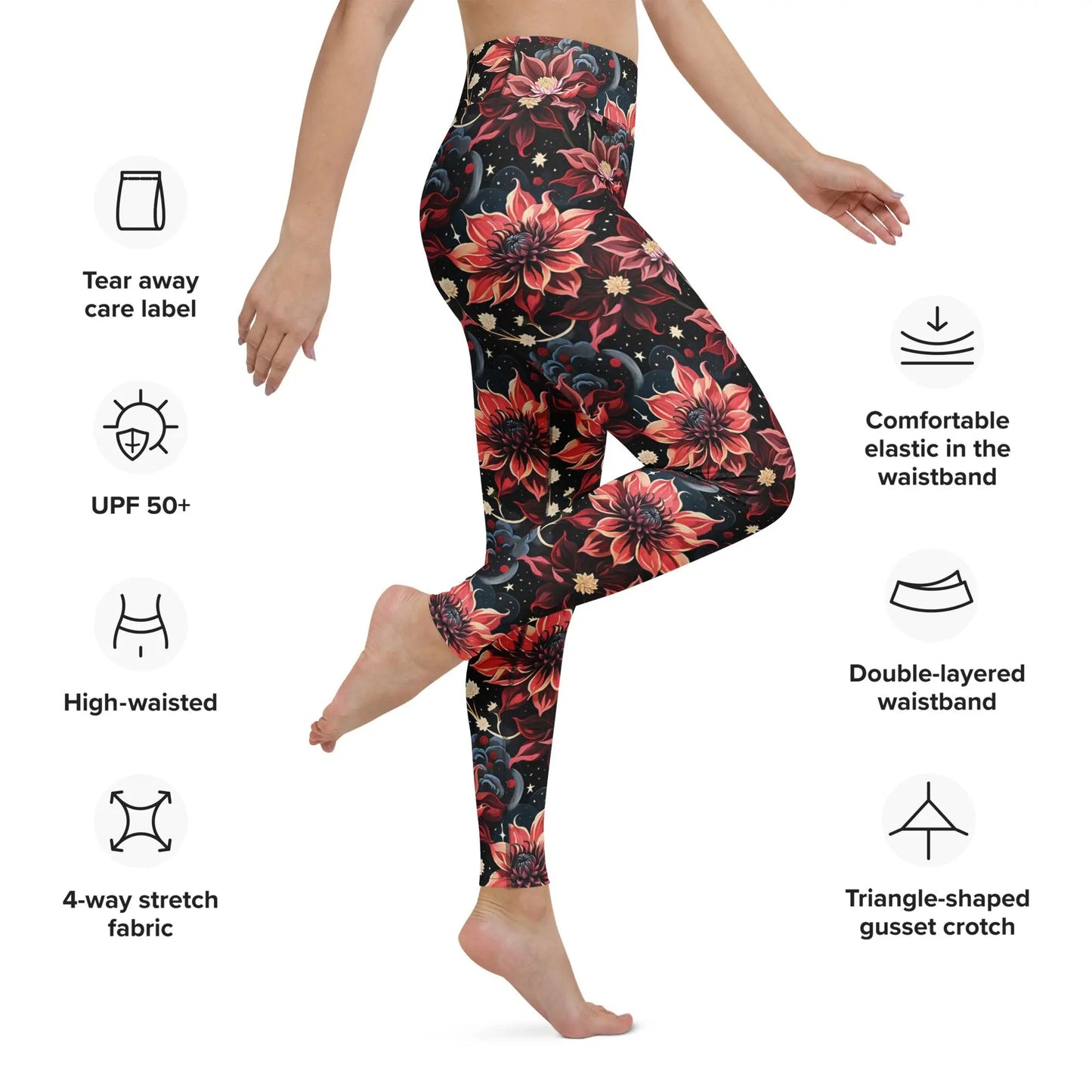 Twilight Dahlia Yoga Leggings