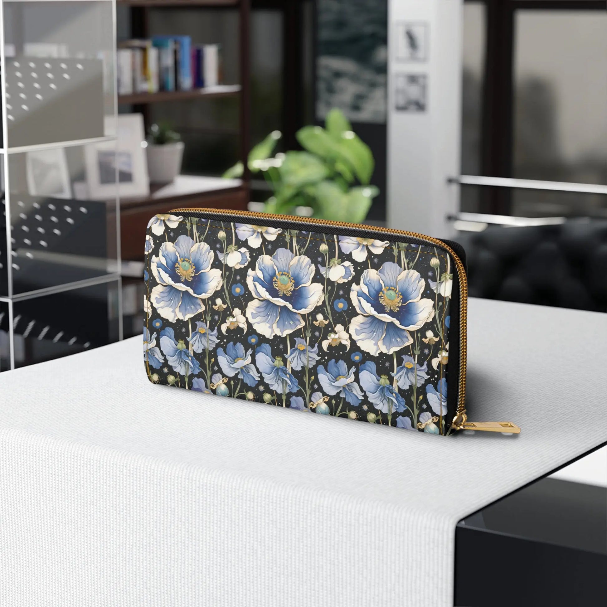 Zipper Wallet Nocturnal Poppy - by Jelly Kvlt