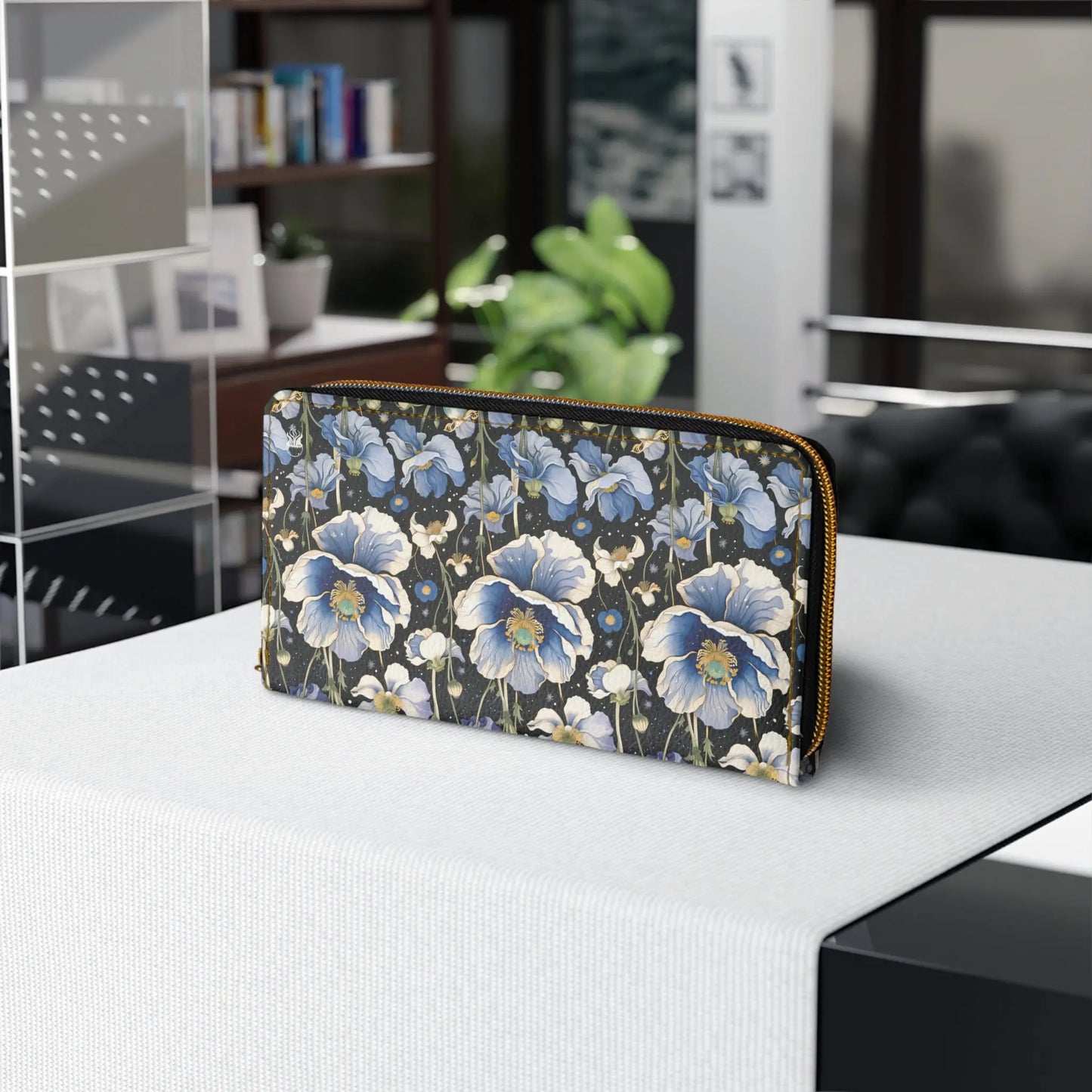 Zipper Wallet Nocturnal Poppy - by Jelly Kvlt