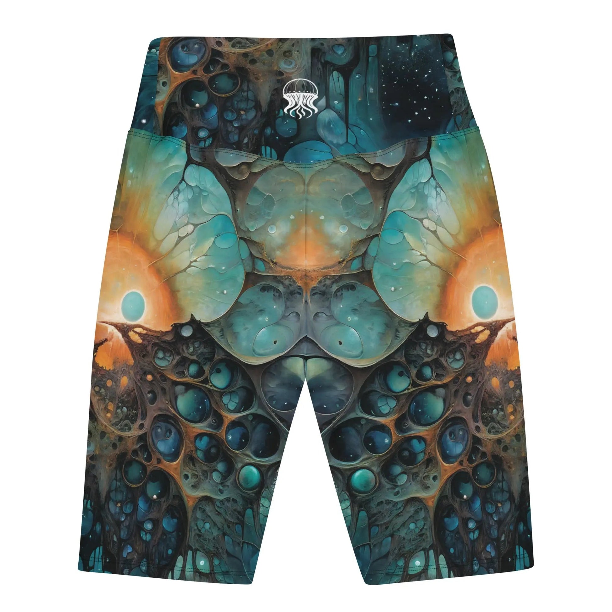 Biker Shorts - Chthonic Echoes - by Jelly Kvlt