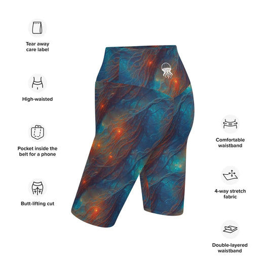 Biker Shorts - Nebular Nexus - by Jelly Kvlt