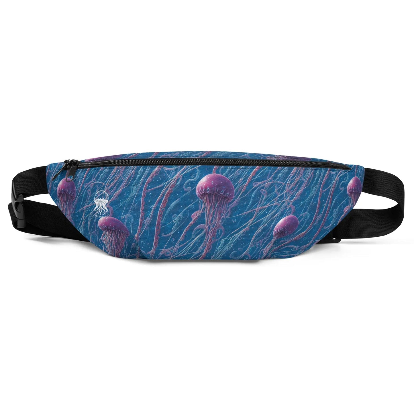 Fanny Pack - Blue and Violet Jellyfishes - by Jelly Kvlt