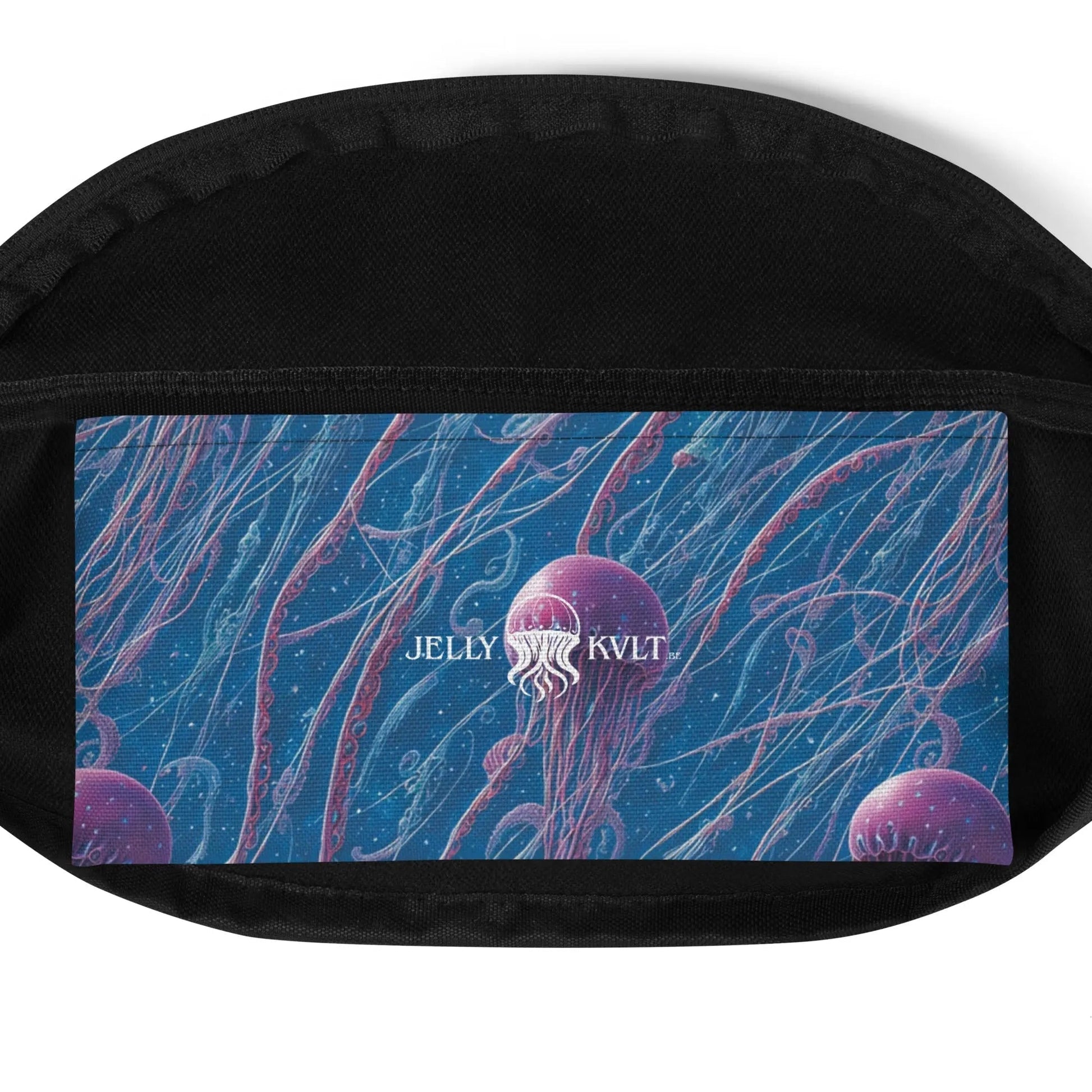 Fanny  Pack - Blue and Violet Jellyfishes - by Jelly Kvlt